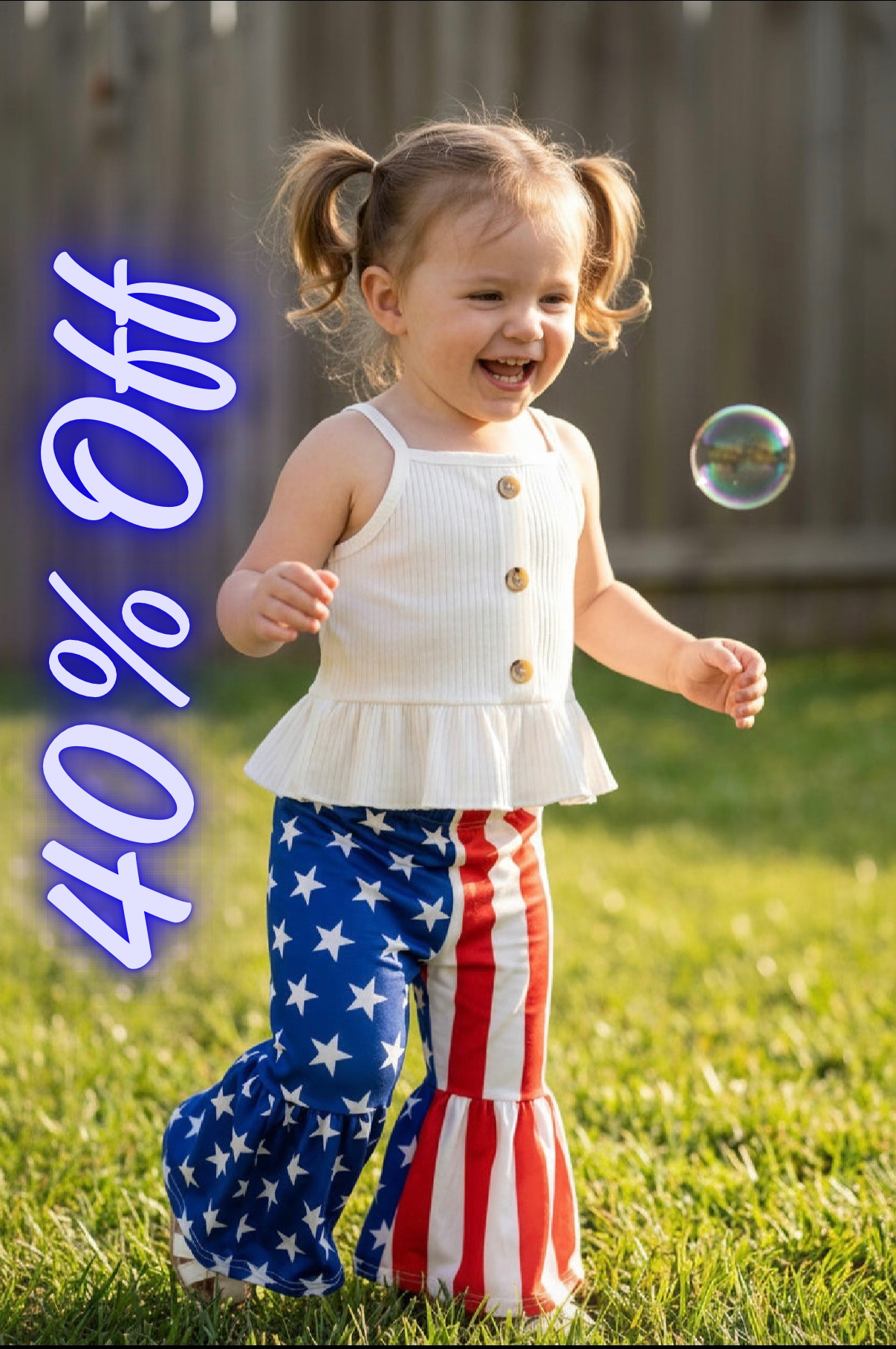 Toddler Girls 4th of July Bell Bottom Outfit, American Flag Bell Bottoms, Patriotic Girls Outfit, Red White Blue Outfit