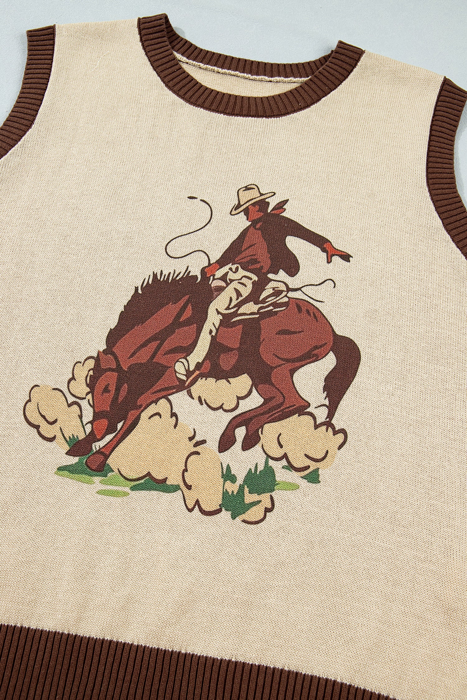 Women’s Bronc Rider Cowboy Sweater Vest