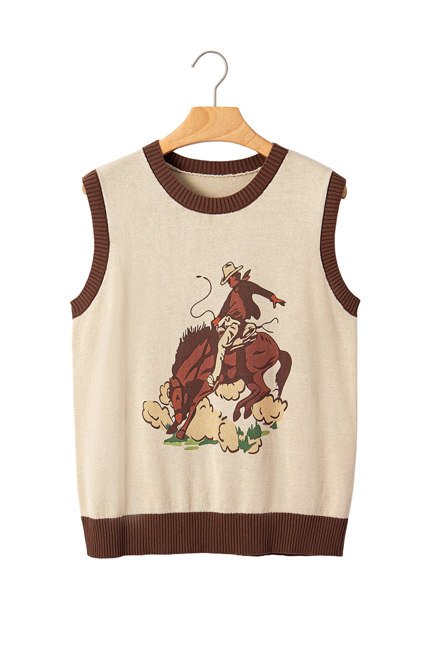 Women’s Bronc Rider Cowboy Sweater Vest
