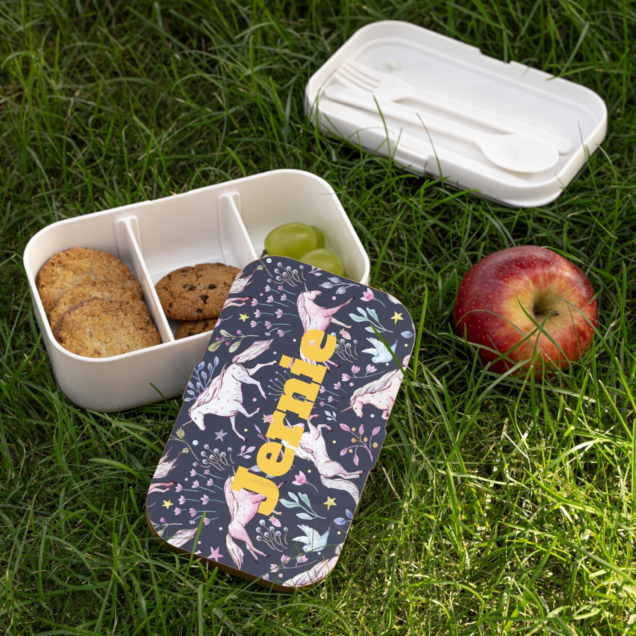 Personalized Unicorn Bento Lunch Box, Customizable Lunch Container