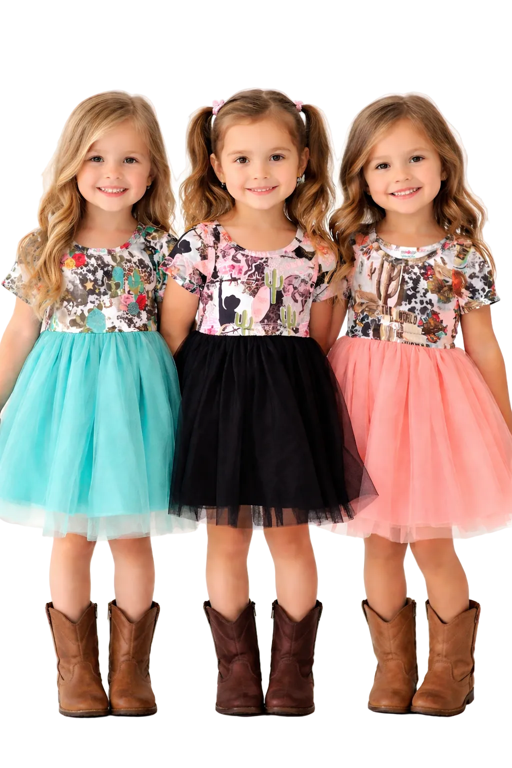 Toddler Cowgirl Tutu Dress | Girls Western Birthday Outfit