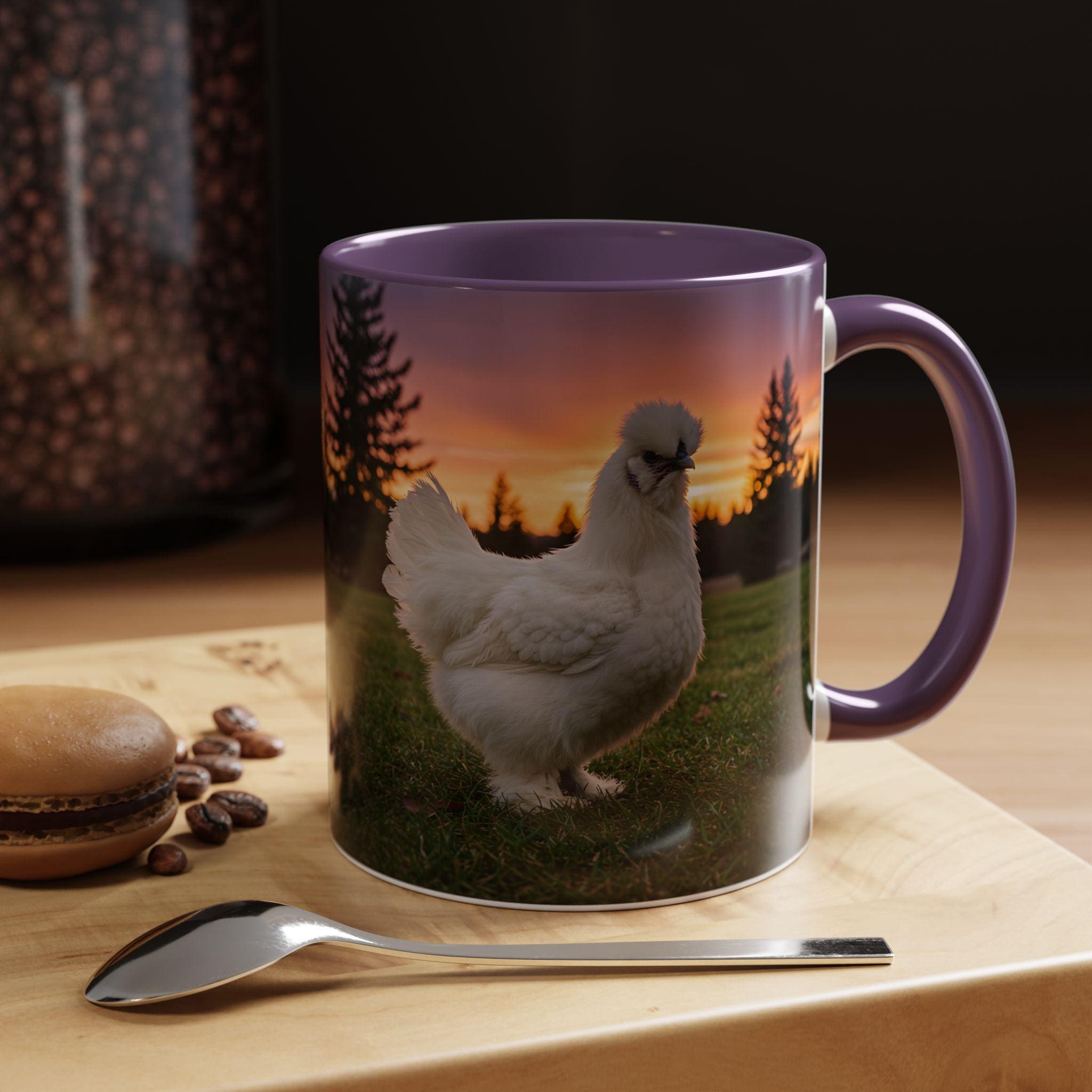 CHICKEN Coffee Mug | Chicken Lover Gift | SILKY CHICKENS | Farmhouse Kitchen Decor | | 11oz Ceramic Accent Mug - Razels