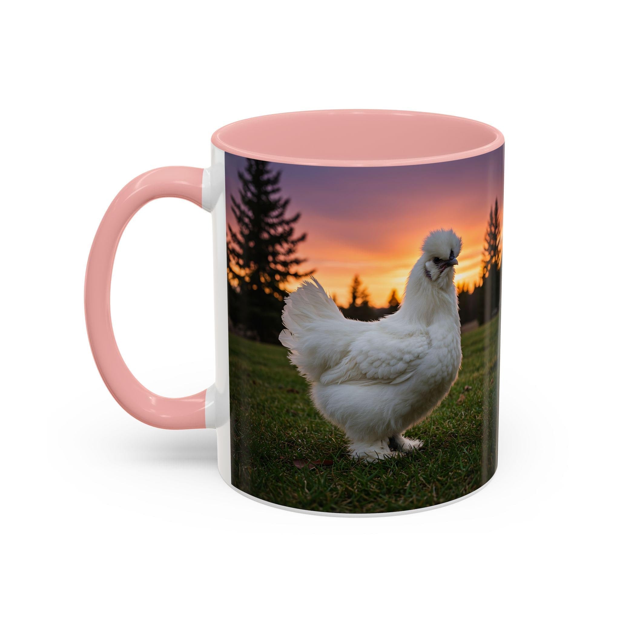 CHICKEN Coffee Mug | Chicken Lover Gift | SILKY CHICKENS | Farmhouse Kitchen Decor | | 11oz Ceramic Accent Mug - Razels