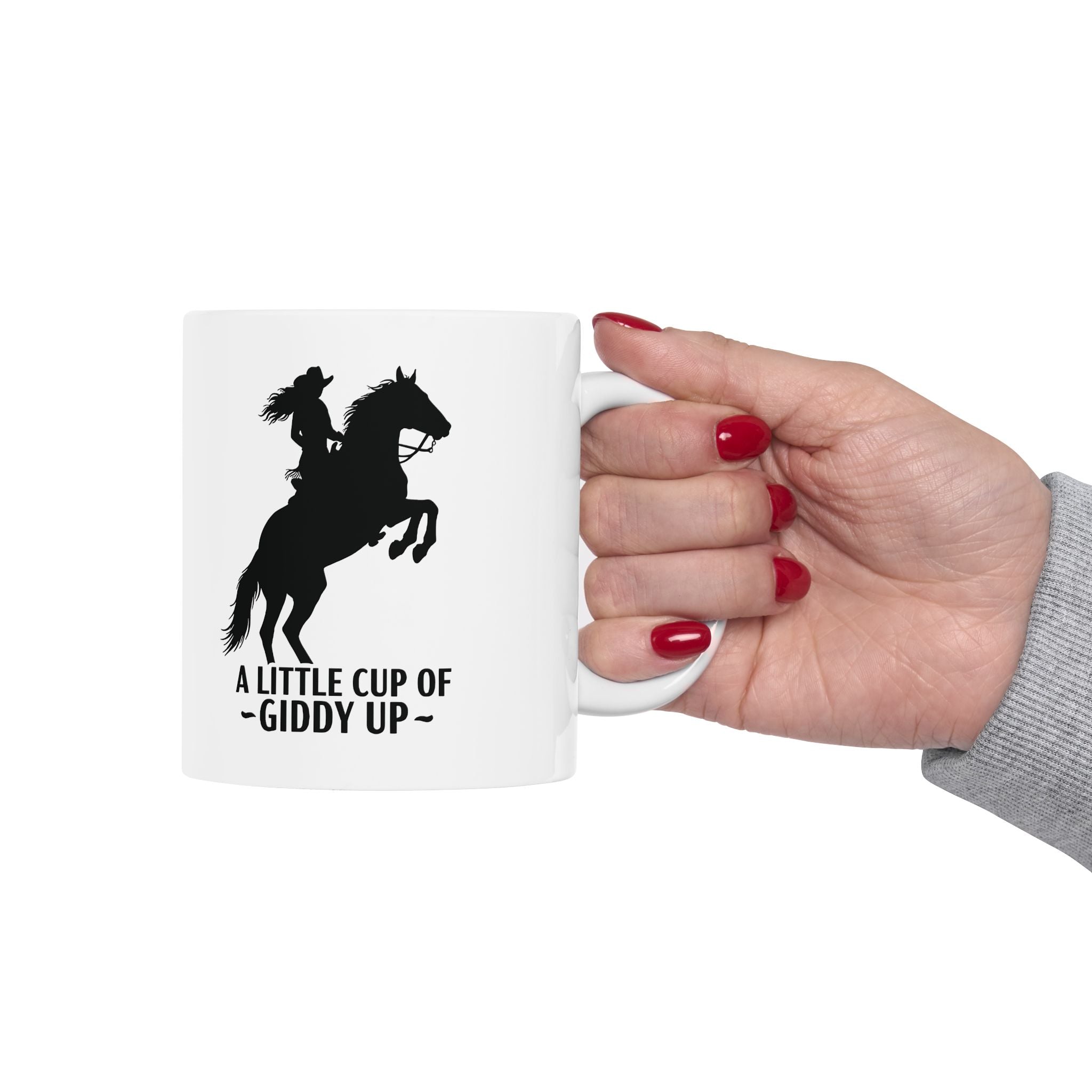 Cowgirl Coffee Cup, Gift for Cowgirl, Little Cup of Giddy Up, Cowgirl Kitchen Decor, Rodeo Mug - Razels