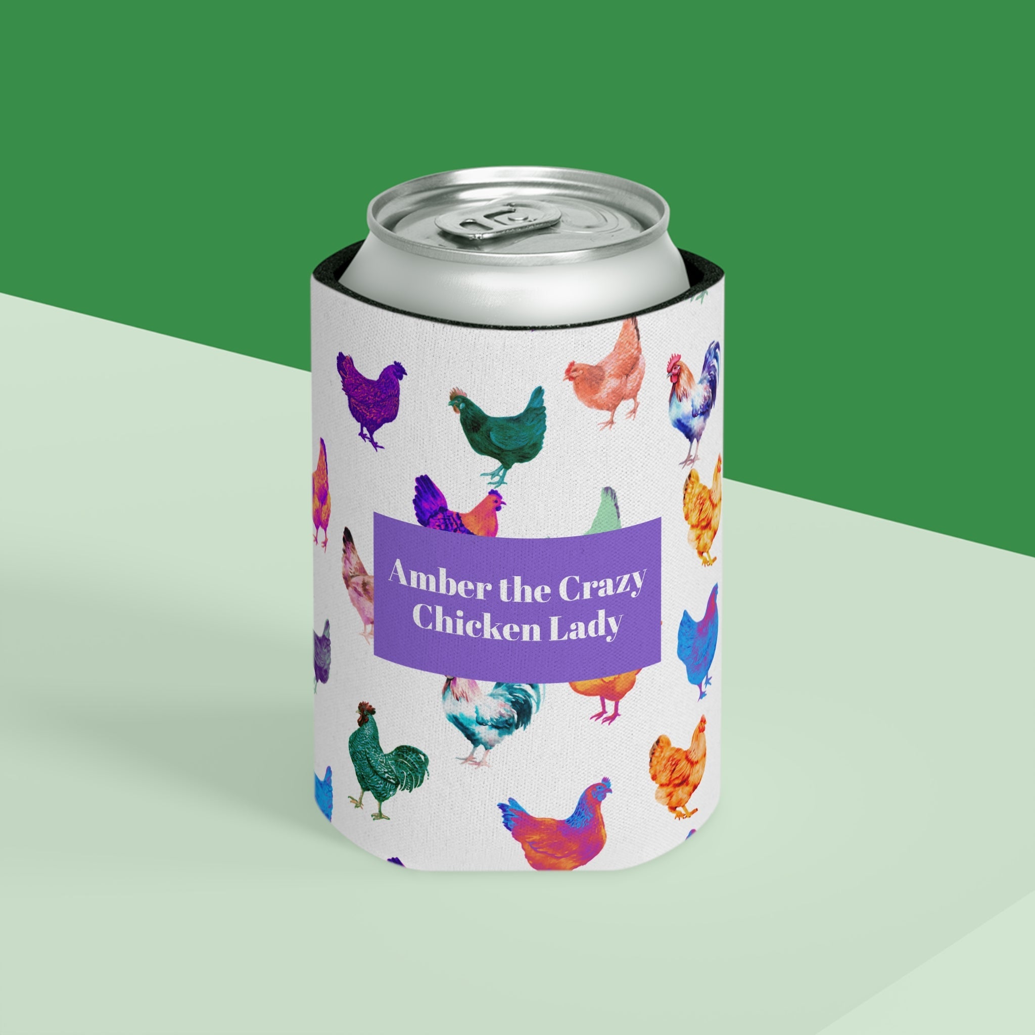 Crazy Chicken Lady Can Coozy | Drink Holder Chicken Lovers - Razels
