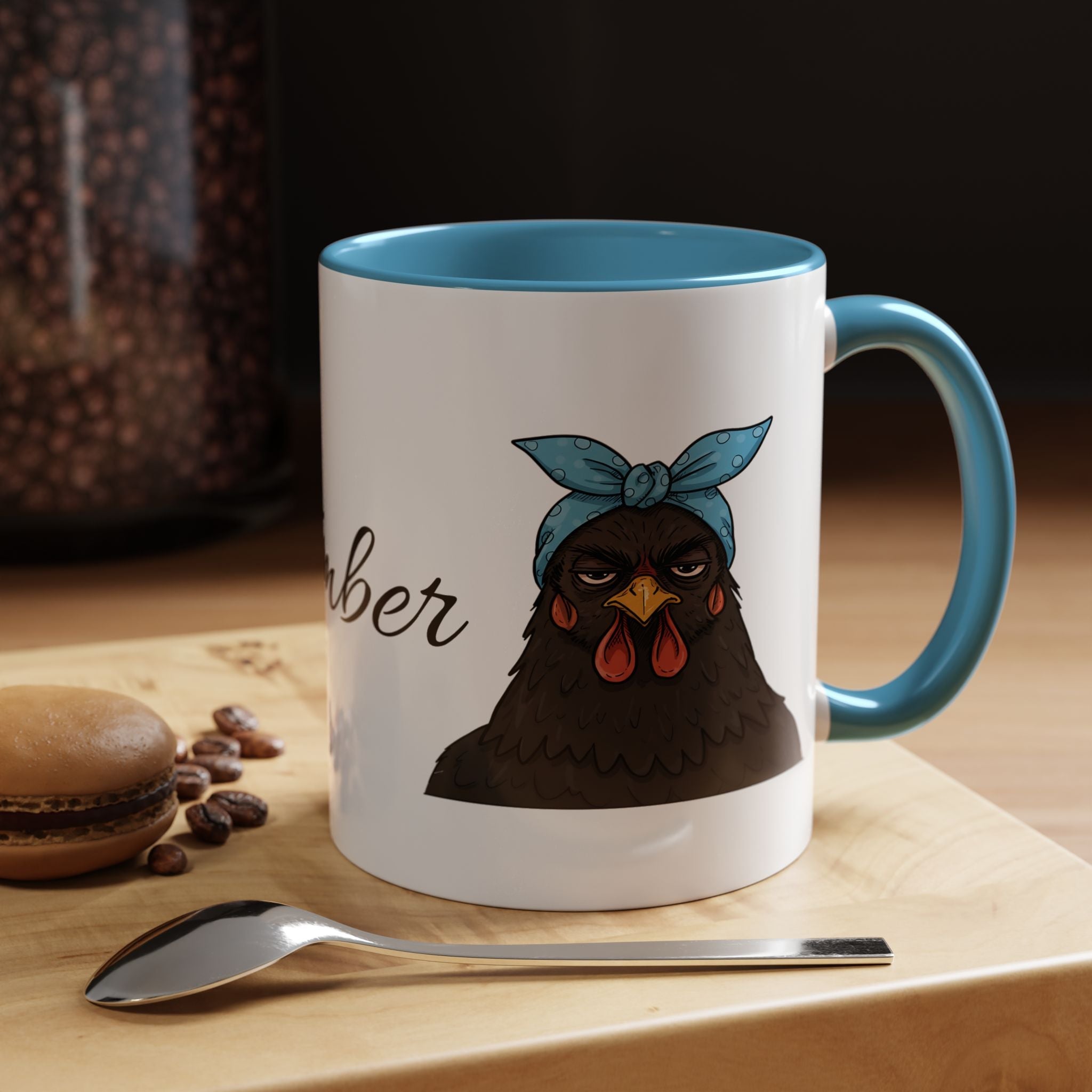 Crazy Chicken Lady Mug, Personalized Name, Mad Hen Mug, Chicken Coffee Cup, Gift for Chicken Lover, Quirky Coffee Cup - Razels