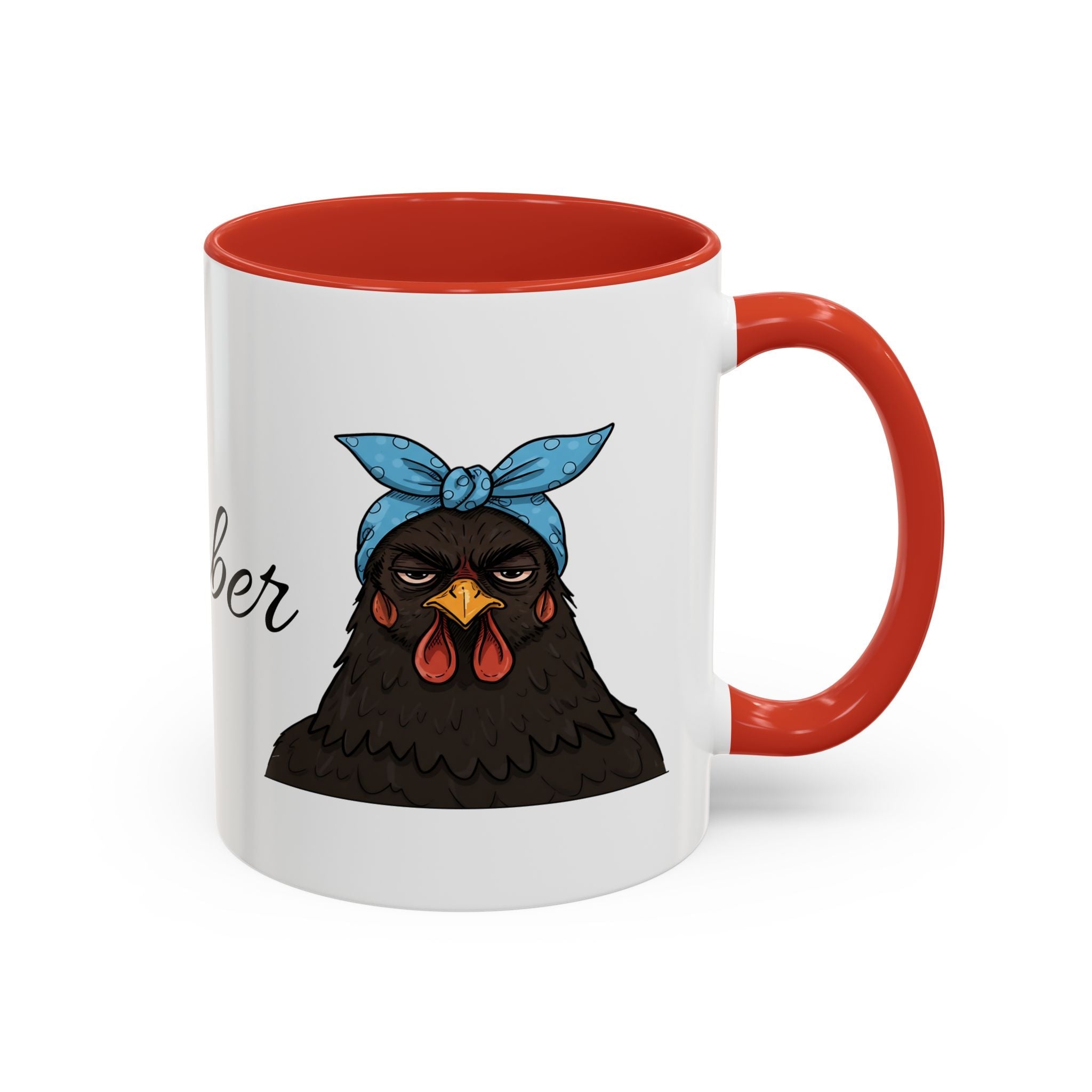 Crazy Chicken Lady Mug, Personalized Name, Mad Hen Mug, Chicken Coffee Cup, Gift for Chicken Lover, Quirky Coffee Cup - Razels