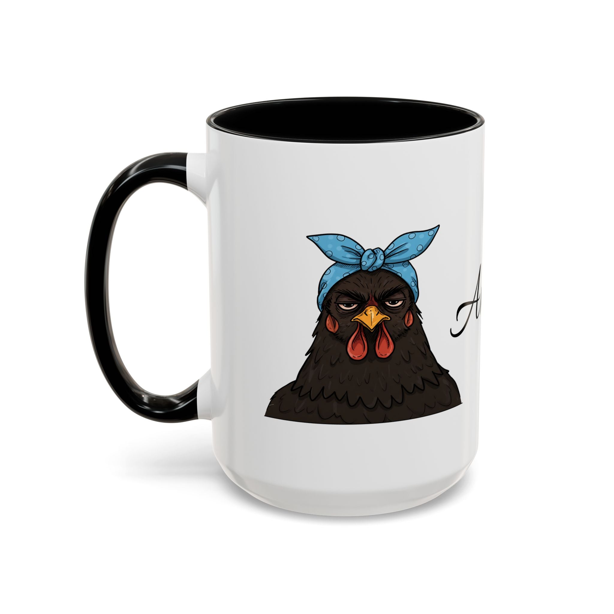 Crazy Chicken Lady Mug, Personalized Name, Mad Hen Mug, Chicken Coffee Cup, Gift for Chicken Lover, Quirky Coffee Cup - Razels