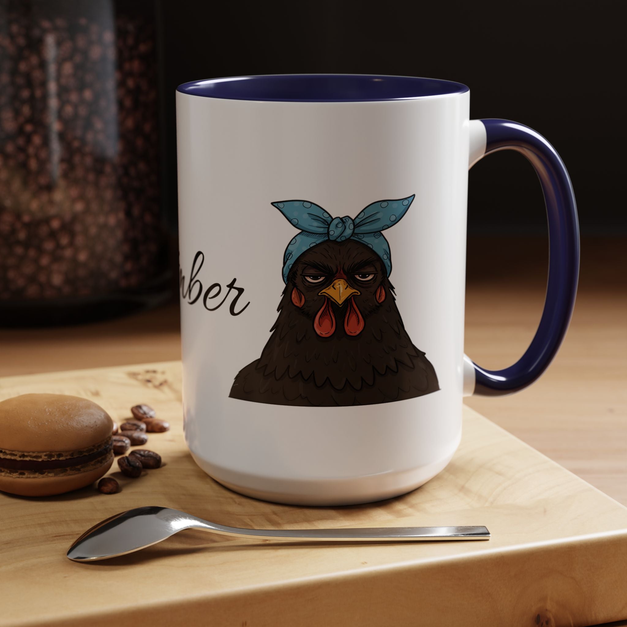 Crazy Chicken Lady Mug, Personalized Name, Mad Hen Mug, Chicken Coffee Cup, Gift for Chicken Lover, Quirky Coffee Cup - Razels