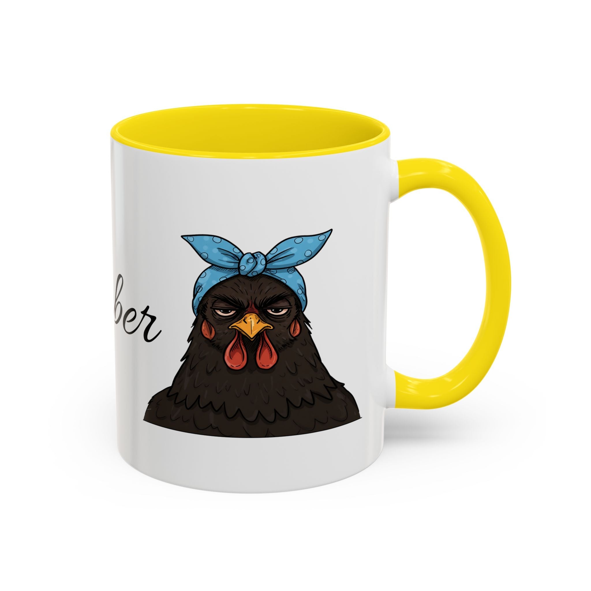 Crazy Chicken Lady Mug, Personalized Name, Mad Hen Mug, Chicken Coffee Cup, Gift for Chicken Lover, Quirky Coffee Cup - Razels