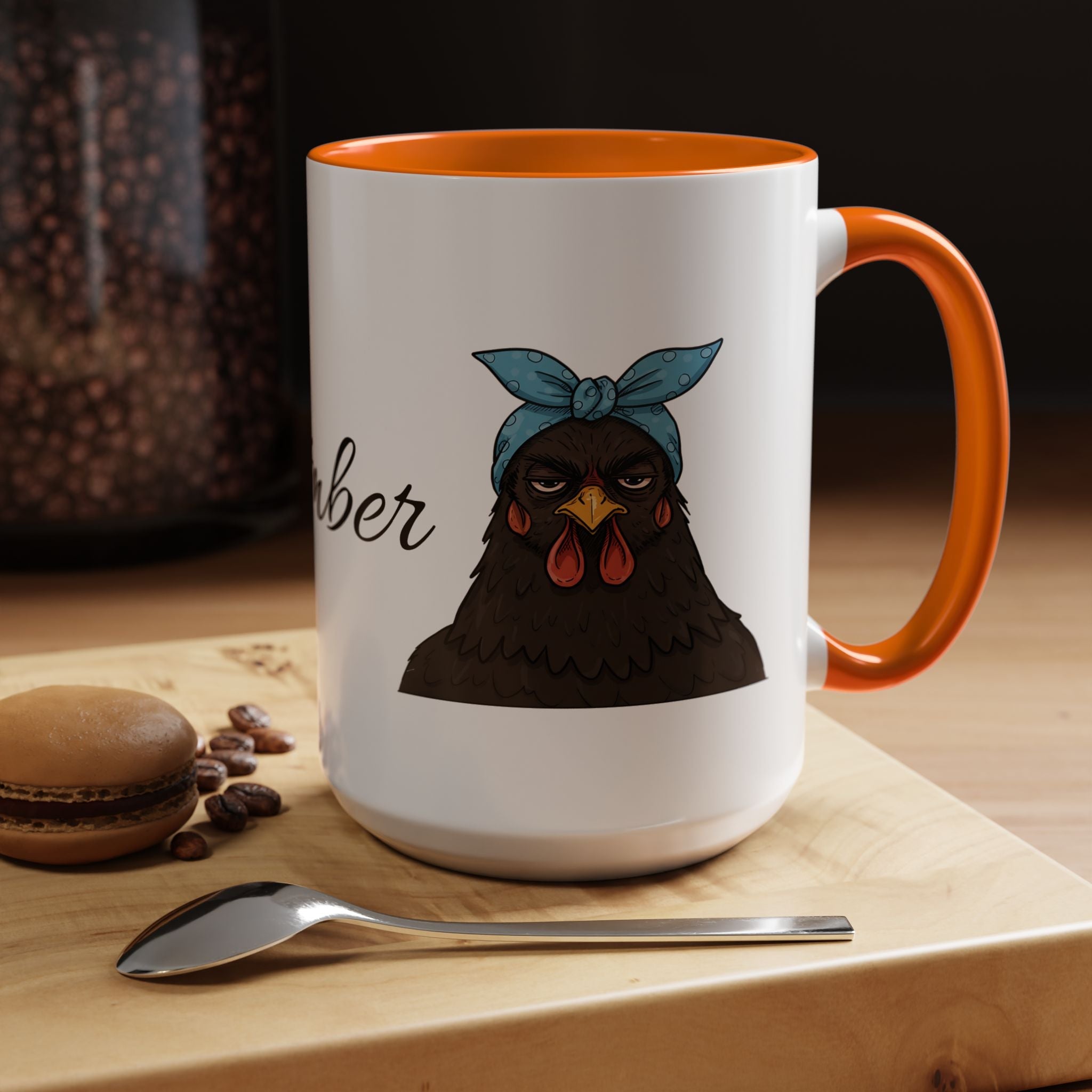 Crazy Chicken Lady Mug, Personalized Name, Mad Hen Mug, Chicken Coffee Cup, Gift for Chicken Lover, Quirky Coffee Cup - Razels