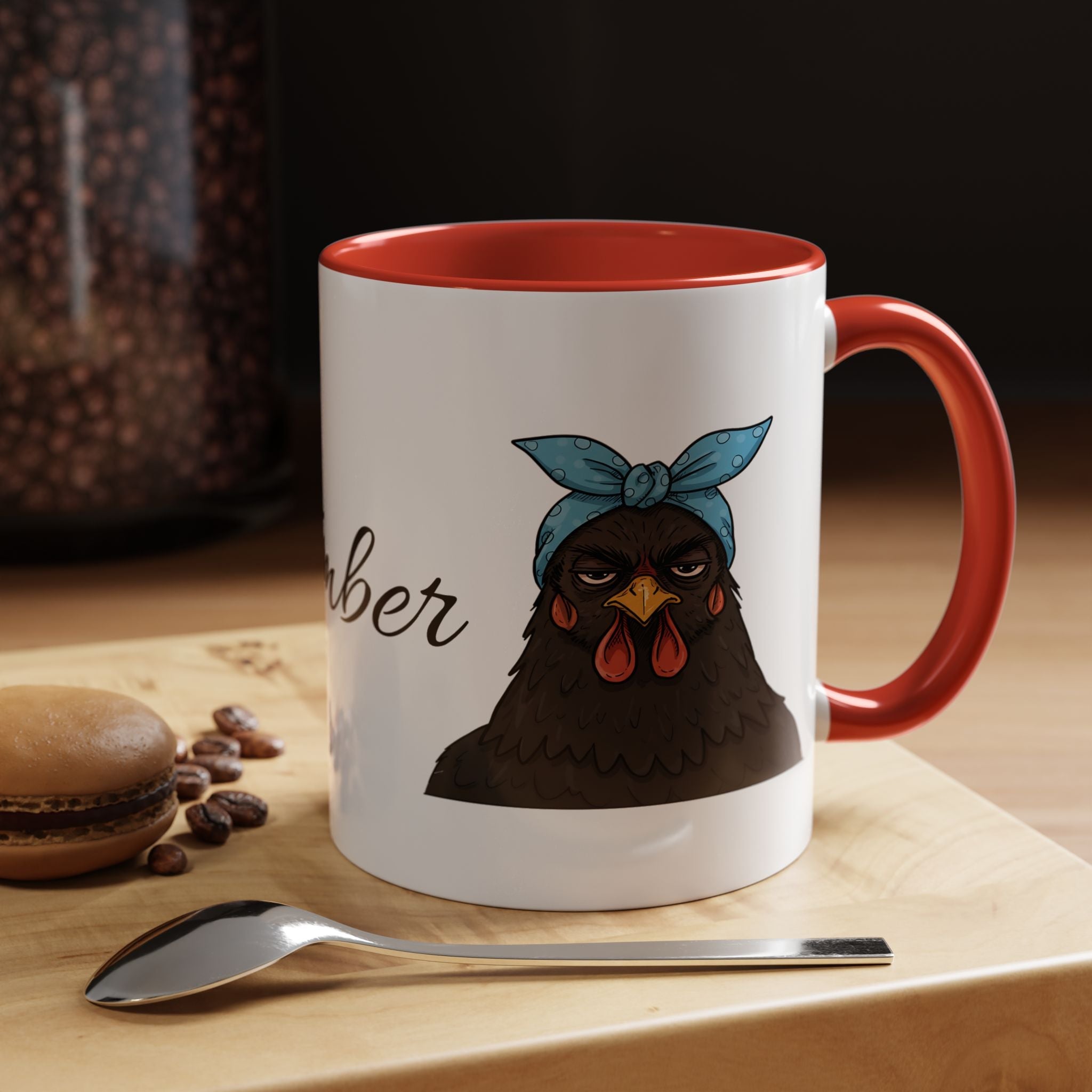 Crazy Chicken Lady Mug, Personalized Name, Mad Hen Mug, Chicken Coffee Cup, Gift for Chicken Lover, Quirky Coffee Cup - Razels