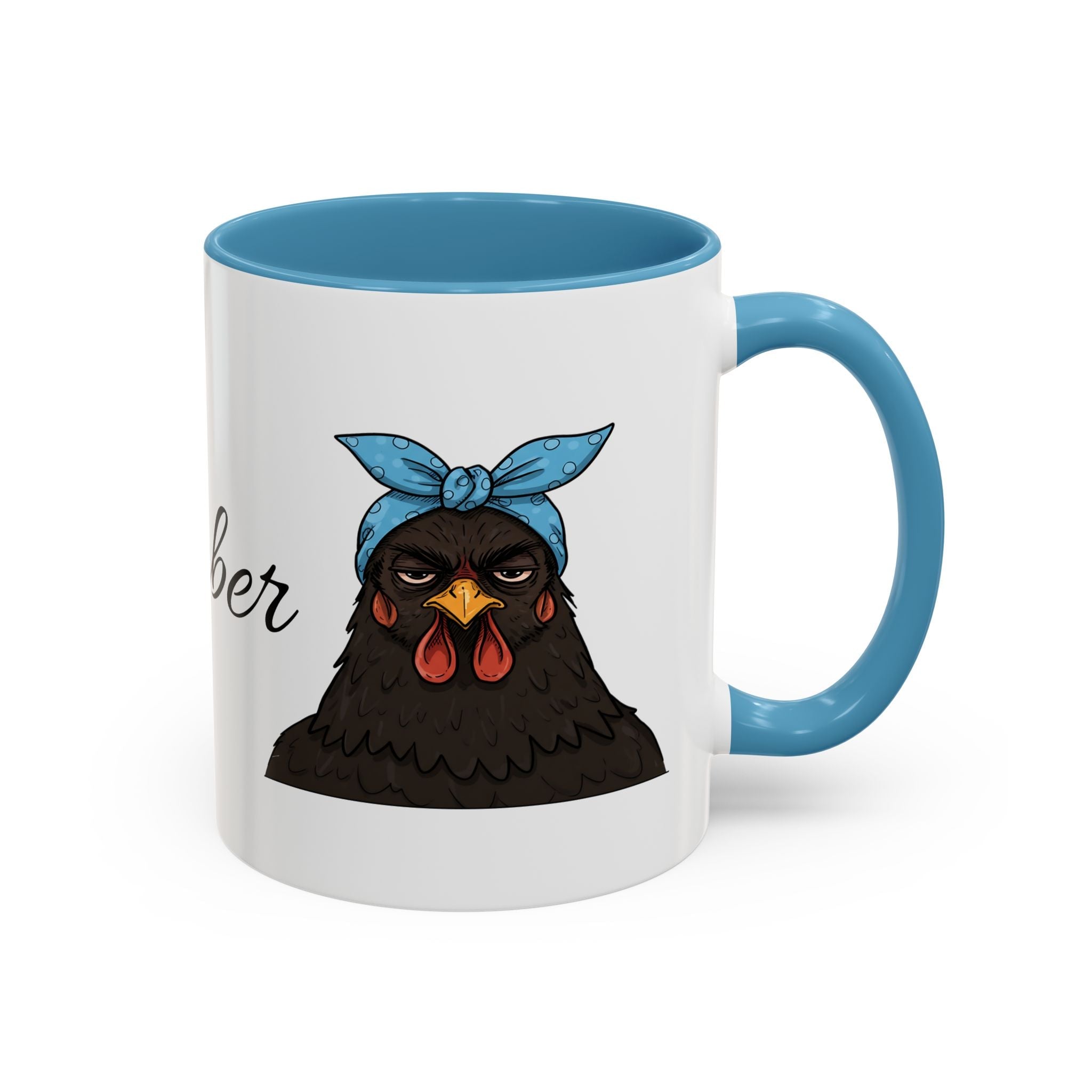 Crazy Chicken Lady Mug, Personalized Name, Mad Hen Mug, Chicken Coffee Cup, Gift for Chicken Lover, Quirky Coffee Cup - Razels