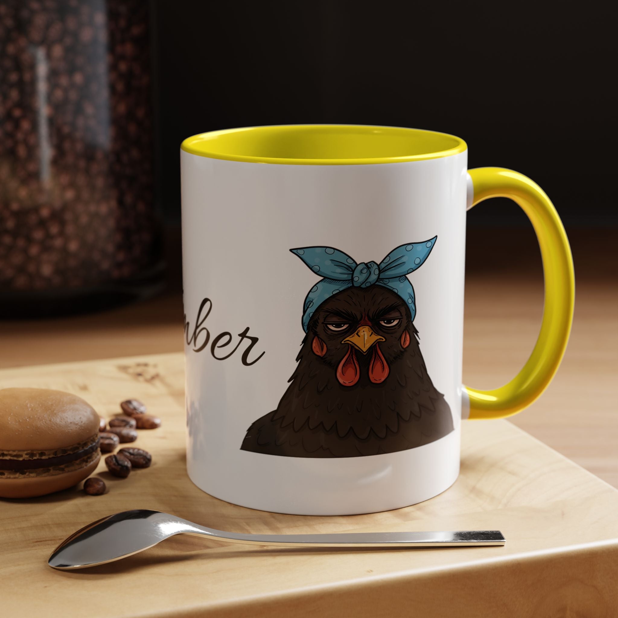 Crazy Chicken Lady Mug, Personalized Name, Mad Hen Mug, Chicken Coffee Cup, Gift for Chicken Lover, Quirky Coffee Cup - Razels