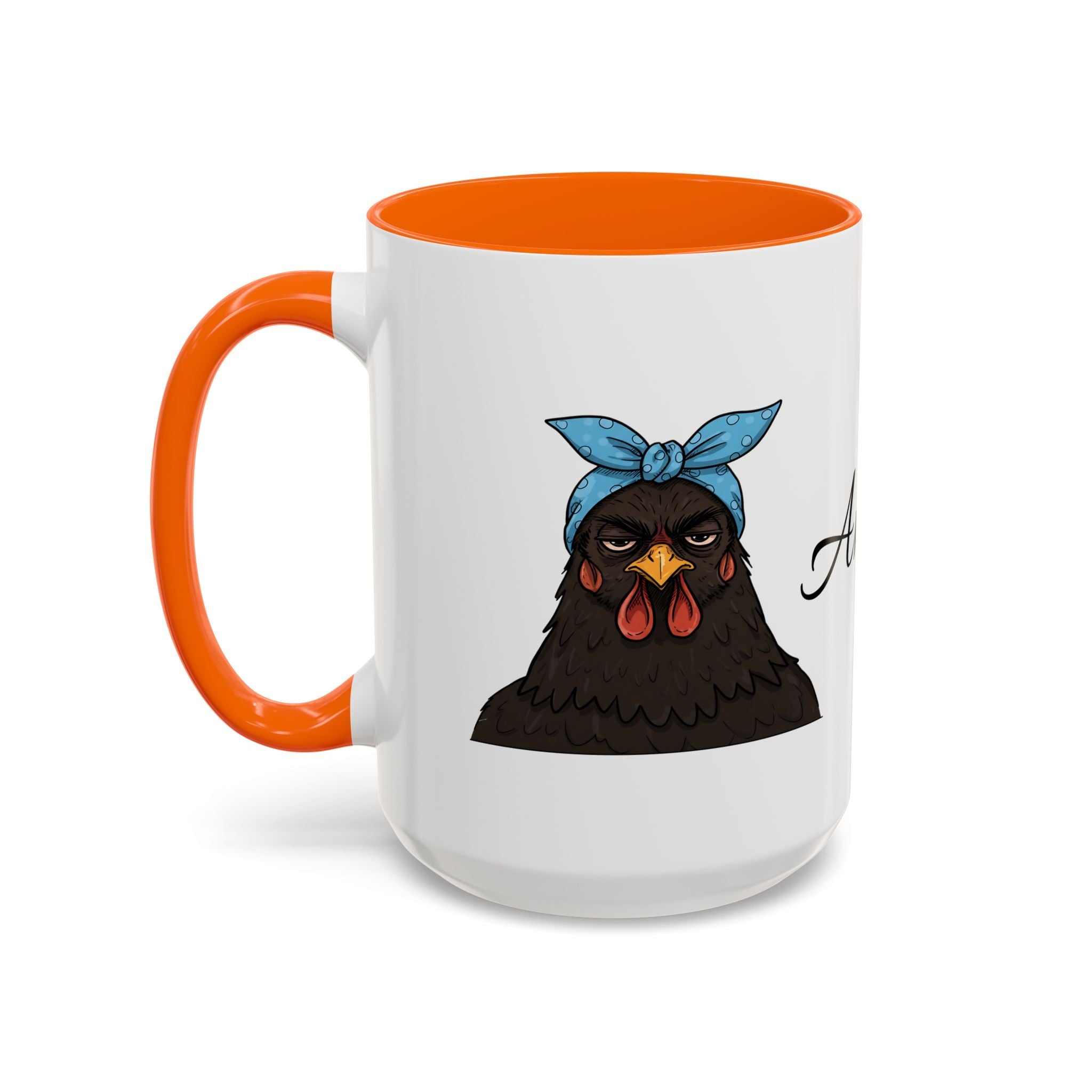 Crazy Chicken Lady Mug, Personalized Name, Mad Hen Mug, Chicken Coffee Cup, Gift for Chicken Lover, Quirky Coffee Cup - Razels