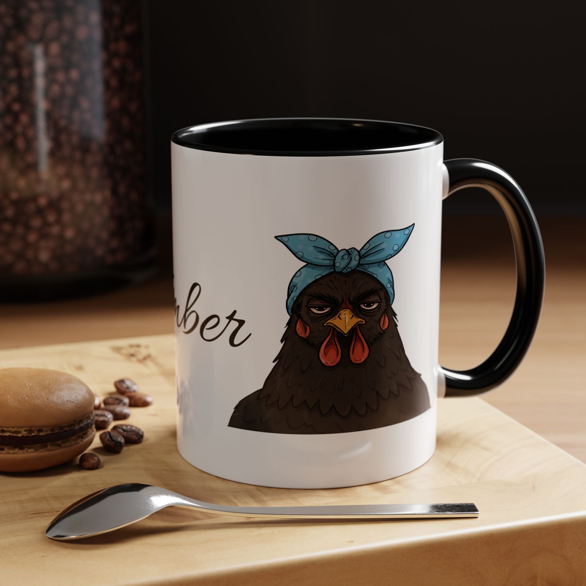 Crazy Chicken Lady Mug, Personalized Name, Mad Hen Mug, Chicken Coffee Cup, Gift for Chicken Lover, Quirky Coffee Cup - Razels