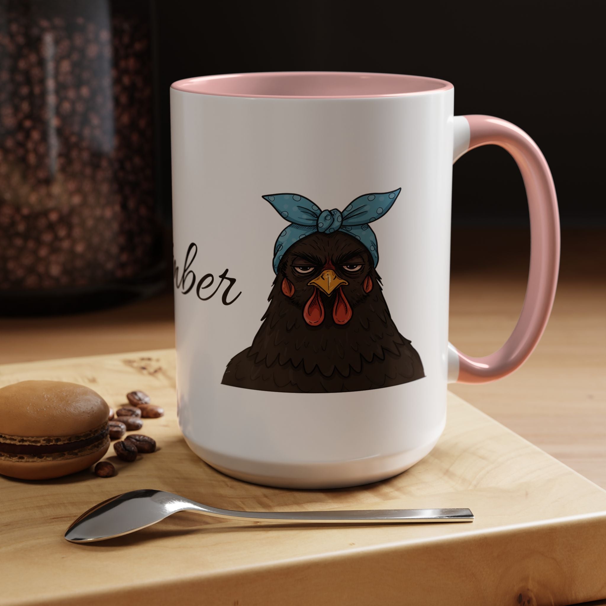 Crazy Chicken Lady Mug, Personalized Name, Mad Hen Mug, Chicken Coffee Cup, Gift for Chicken Lover, Quirky Coffee Cup - Razels