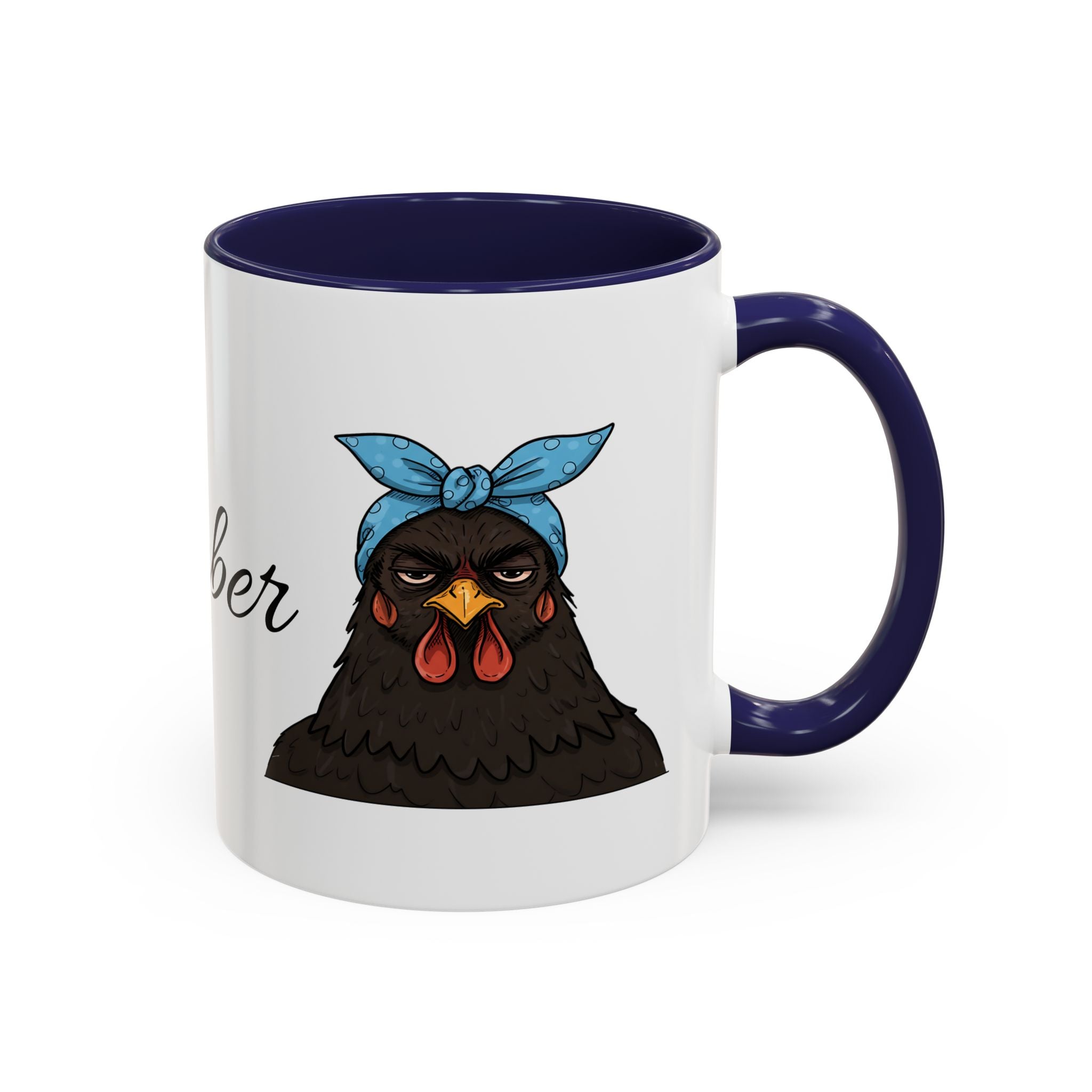 Crazy Chicken Lady Mug, Personalized Name, Mad Hen Mug, Chicken Coffee Cup, Gift for Chicken Lover, Quirky Coffee Cup - Razels