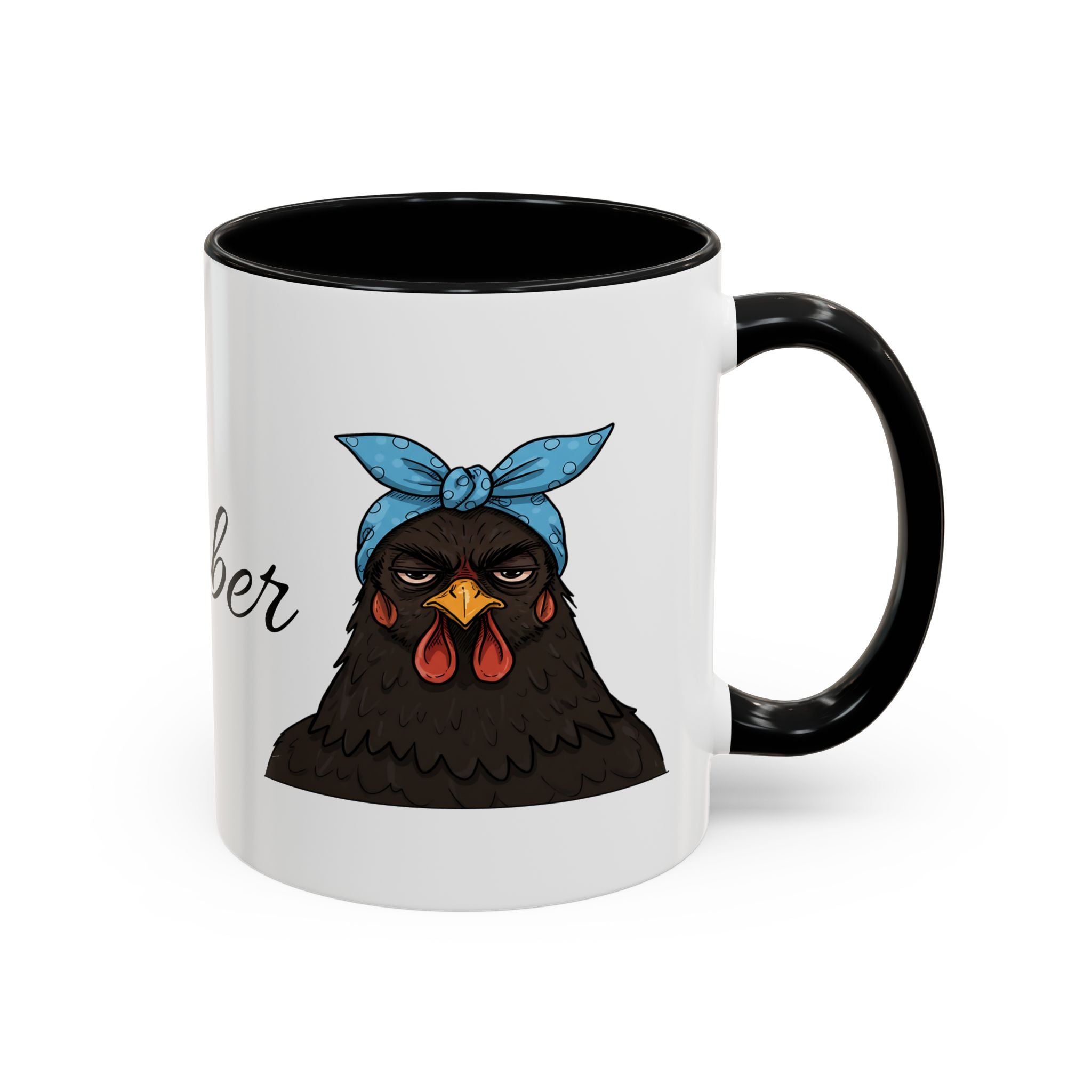 Crazy Chicken Lady Mug, Personalized Name, Mad Hen Mug, Chicken Coffee Cup, Gift for Chicken Lover, Quirky Coffee Cup - Razels