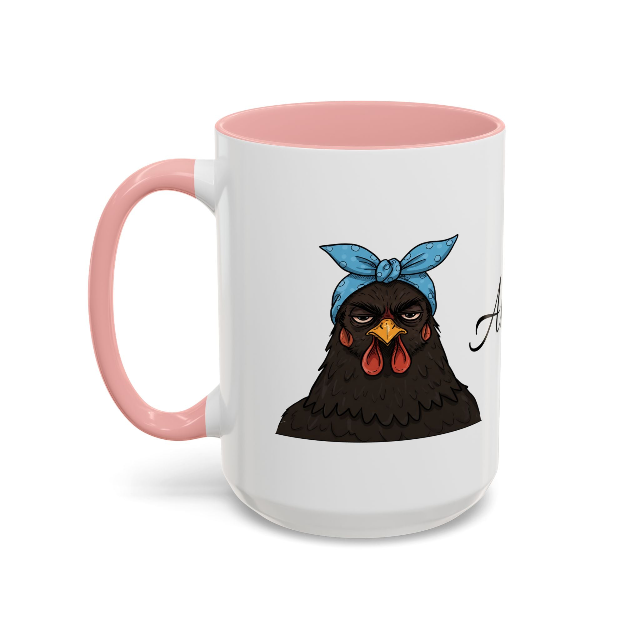 Crazy Chicken Lady Mug, Personalized Name, Mad Hen Mug, Chicken Coffee Cup, Gift for Chicken Lover, Quirky Coffee Cup - Razels