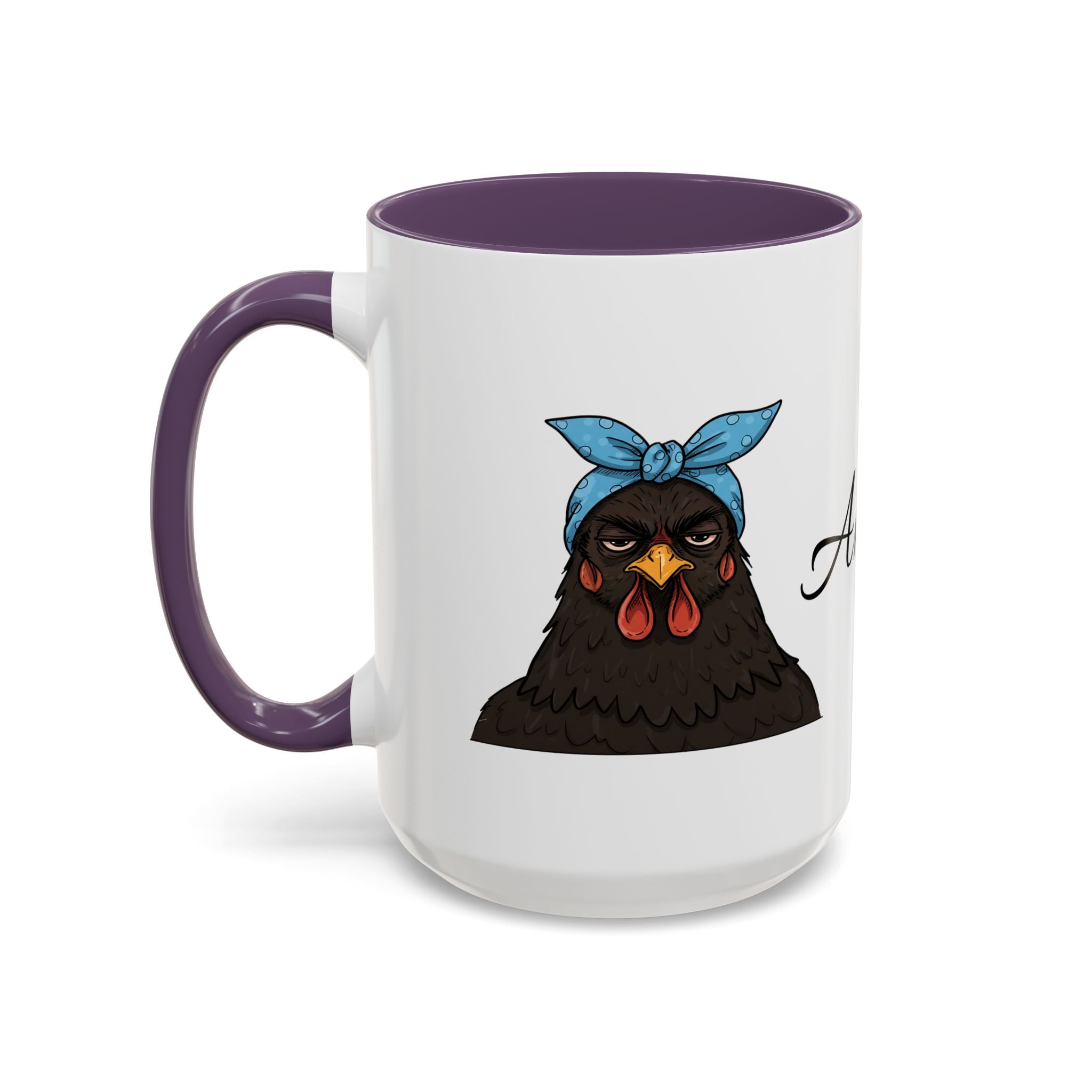 Crazy Chicken Lady Mug, Personalized Name, Mad Hen Mug, Chicken Coffee Cup, Gift for Chicken Lover, Quirky Coffee Cup - Razels