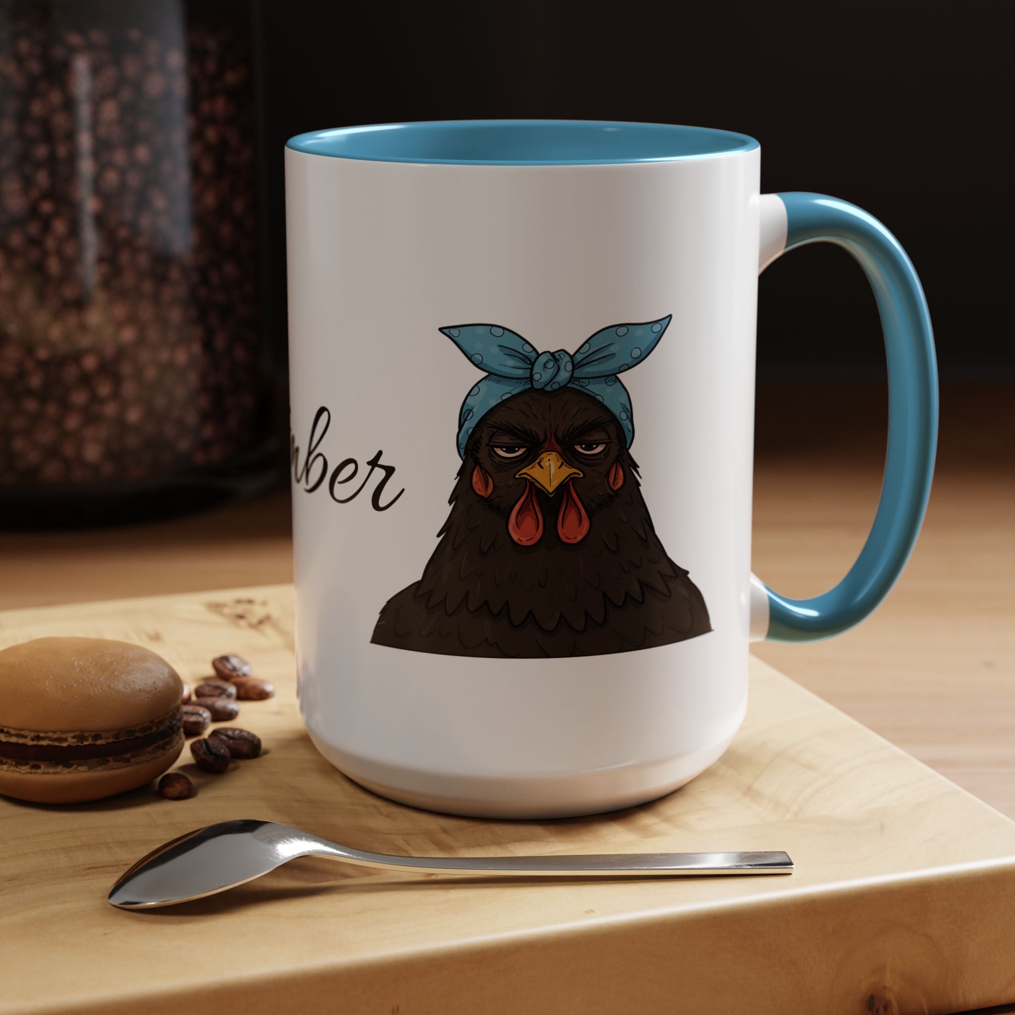 Crazy Chicken Lady Mug, Personalized Name, Mad Hen Mug, Chicken Coffee Cup, Gift for Chicken Lover, Quirky Coffee Cup - Razels