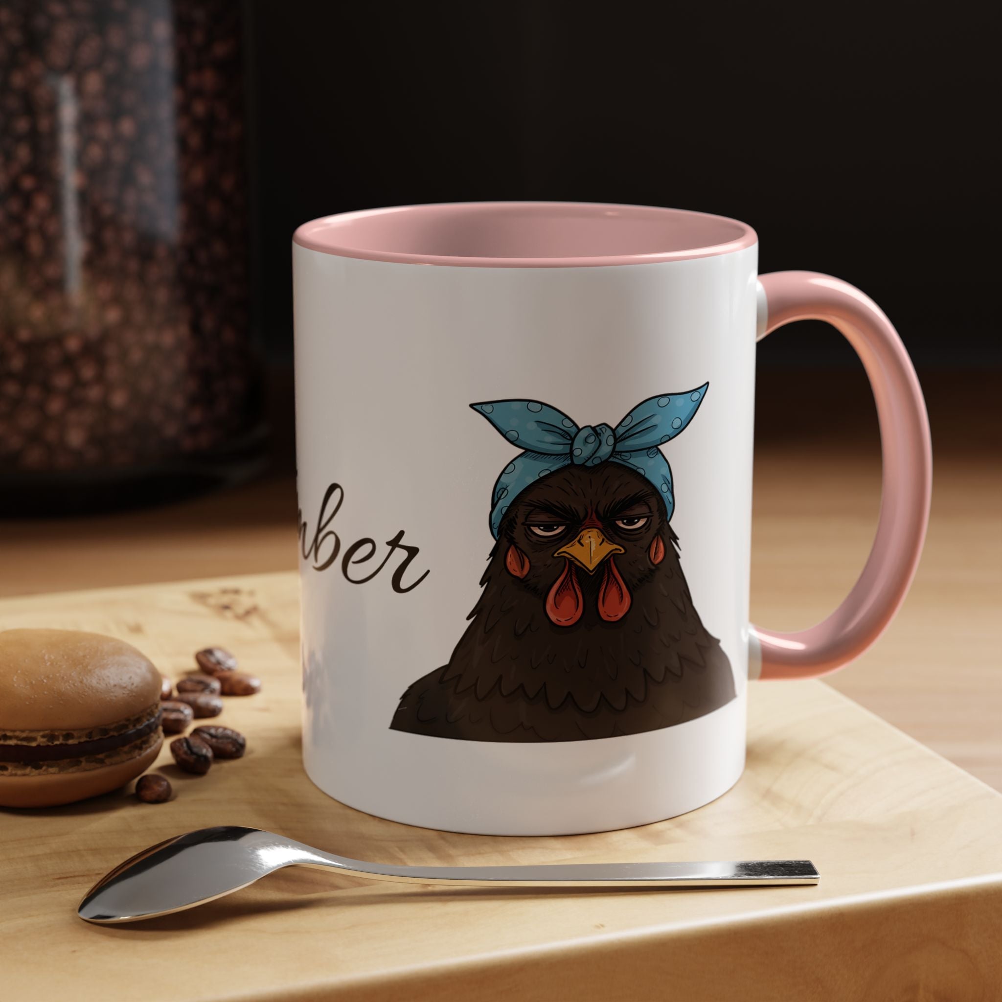 Crazy Chicken Lady Mug, Personalized Name, Mad Hen Mug, Chicken Coffee Cup, Gift for Chicken Lover, Quirky Coffee Cup - Razels