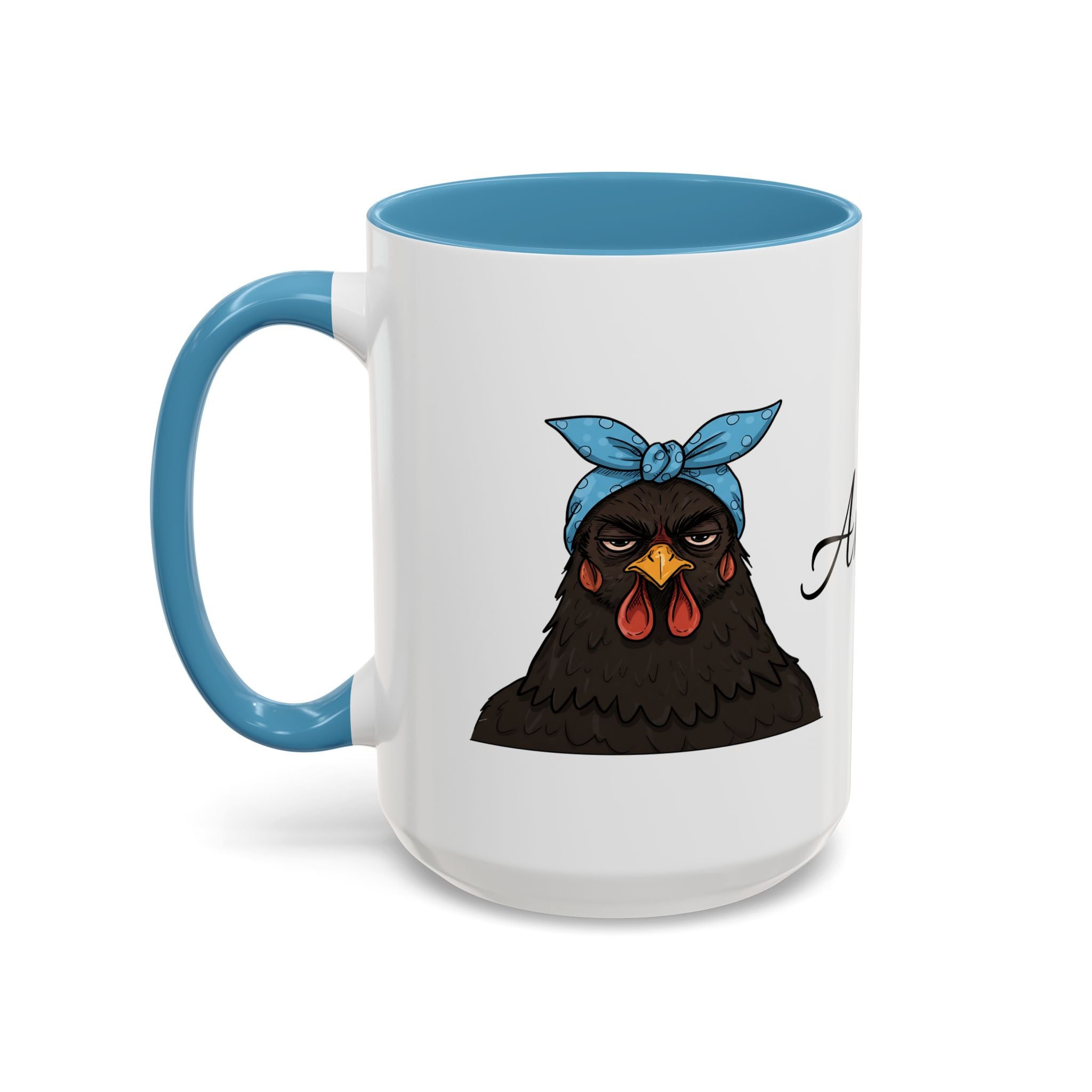 Crazy Chicken Lady Mug, Personalized Name, Mad Hen Mug, Chicken Coffee Cup, Gift for Chicken Lover, Quirky Coffee Cup - Razels