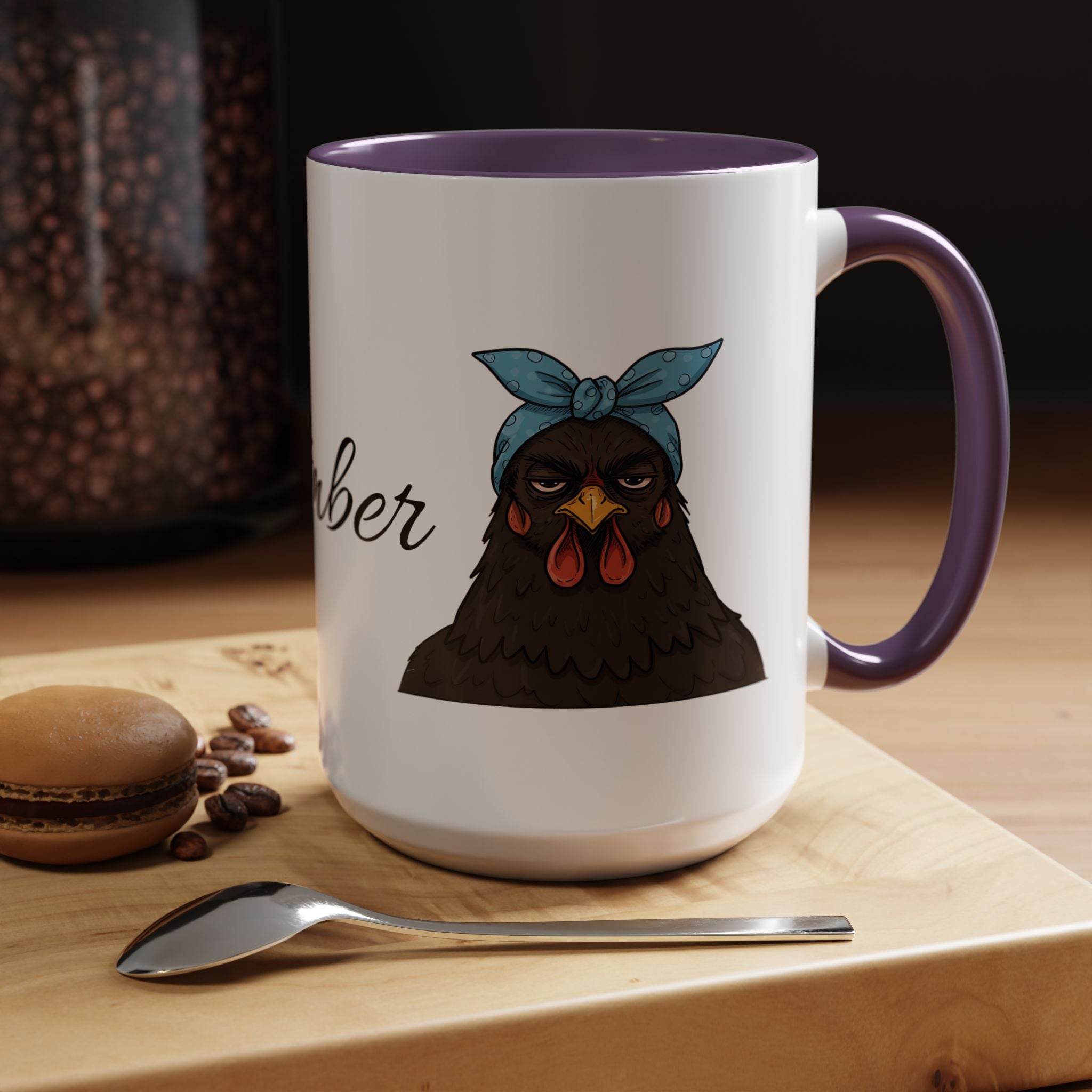 Crazy Chicken Lady Mug, Personalized Name, Mad Hen Mug, Chicken Coffee Cup, Gift for Chicken Lover, Quirky Coffee Cup - Razels