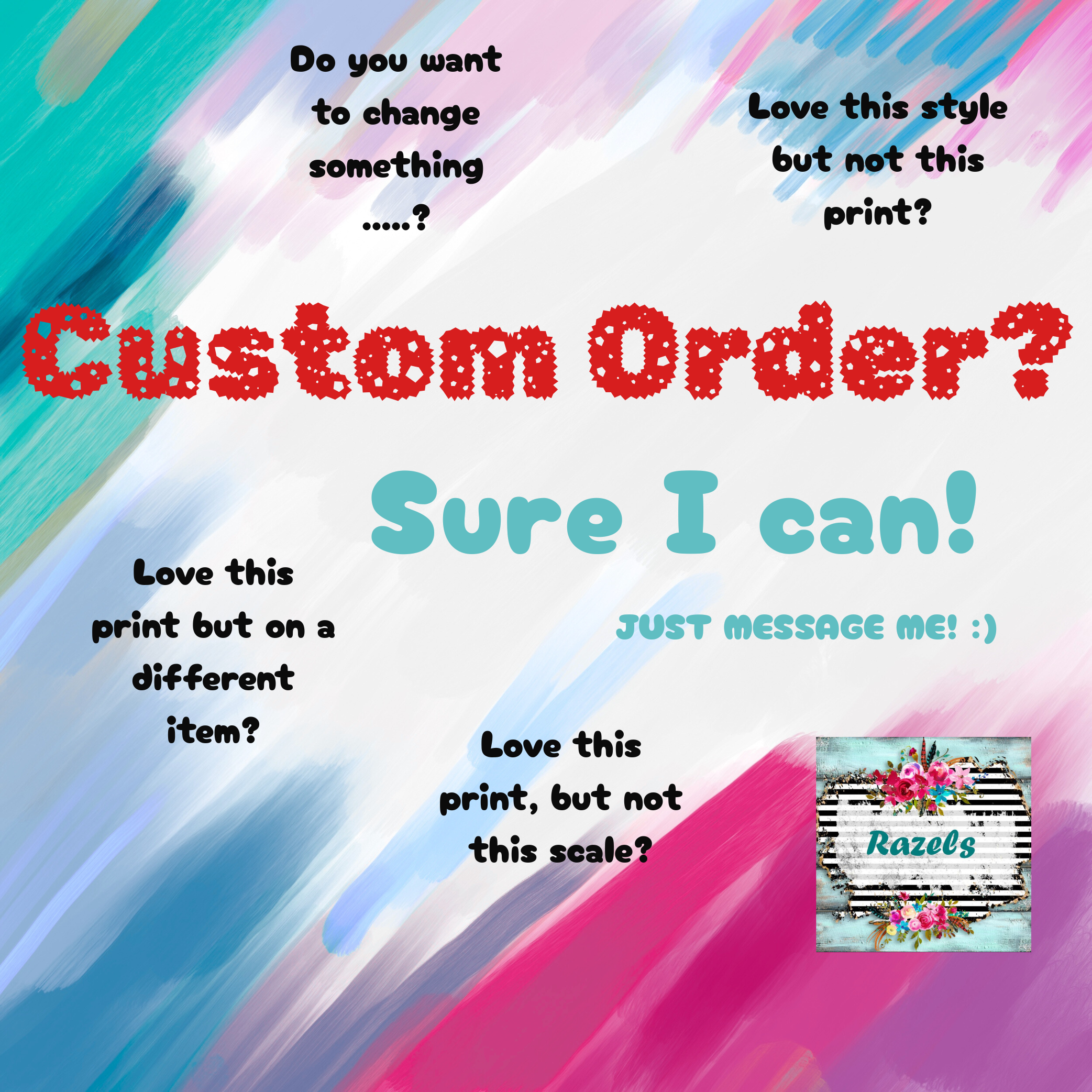 custom order available