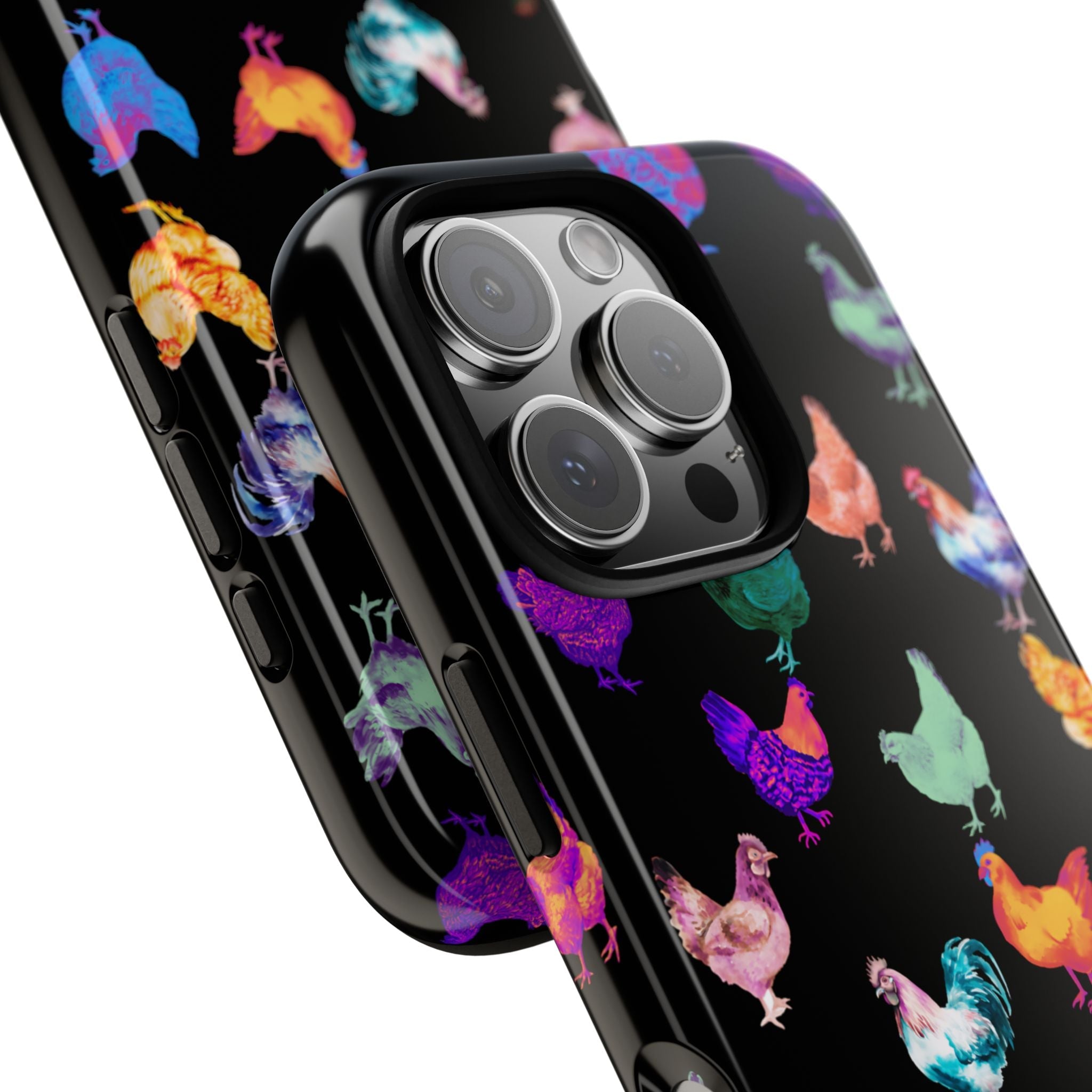 Cute Chicken Phone Case, Neon Chicken Phone Case, Chicken Lover Gift, QUIRKY PHONE CASE - Razels