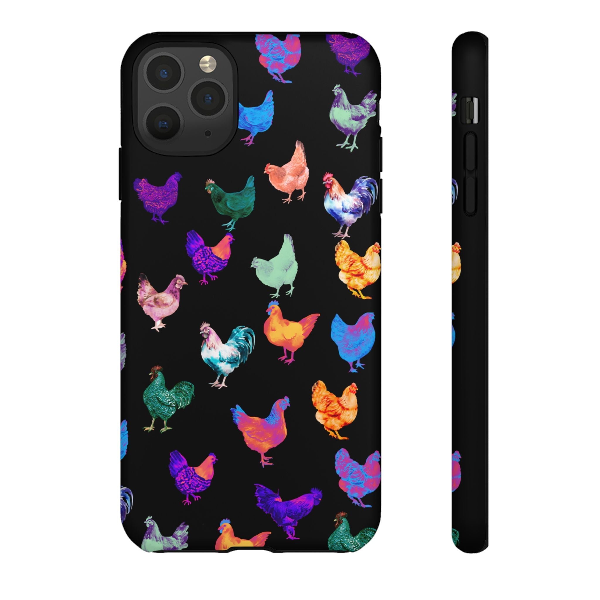Cute Chicken Phone Case, Neon Chicken Phone Case, Chicken Lover Gift, QUIRKY PHONE CASE - Razels