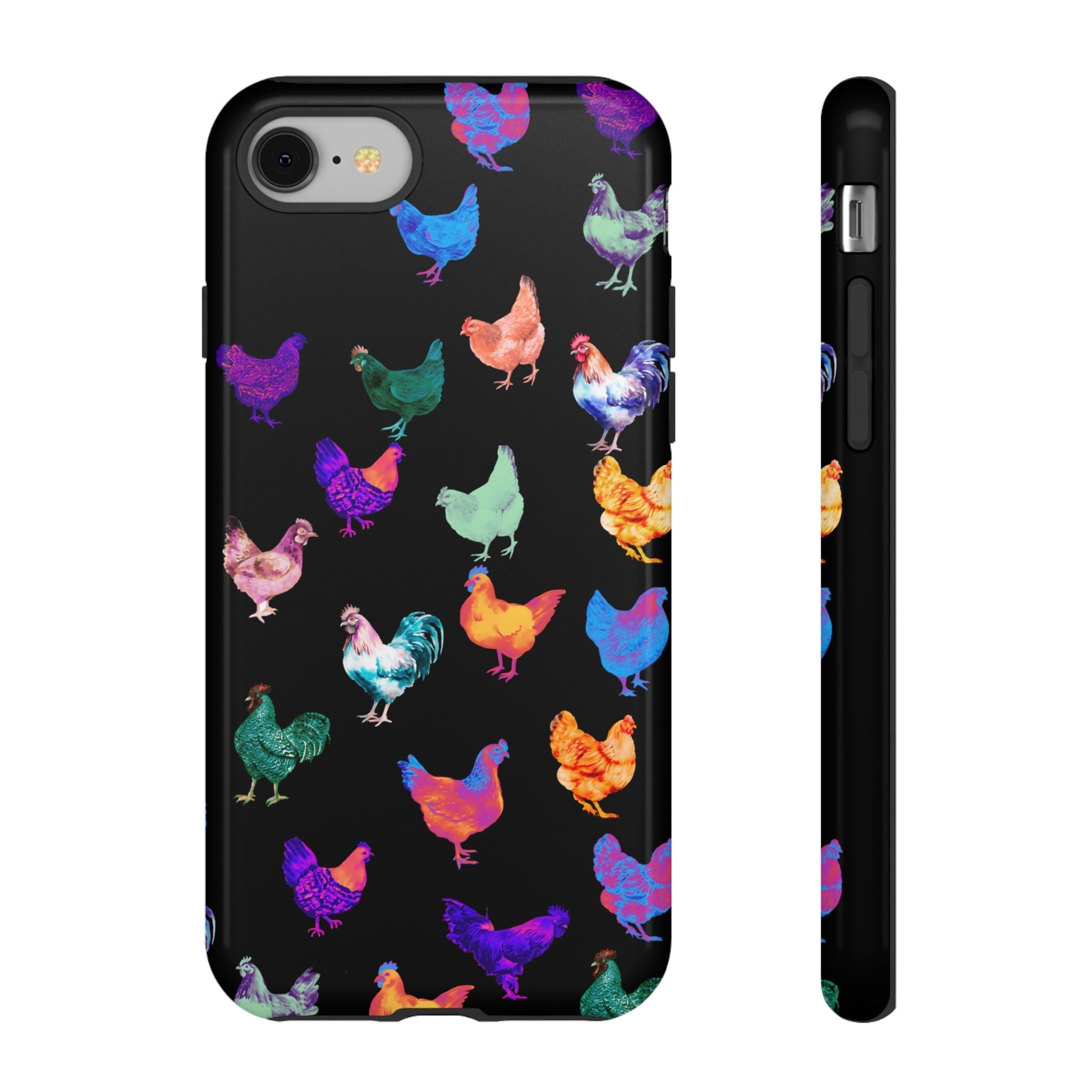 Cute Chicken Phone Case, Neon Chicken Phone Case, Chicken Lover Gift, QUIRKY PHONE CASE - Razels