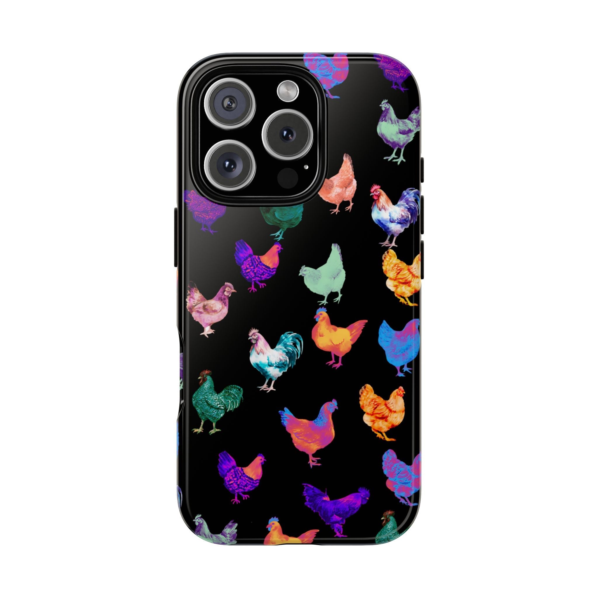 Cute Chicken Phone Case, Neon Chicken Phone Case, Chicken Lover Gift, QUIRKY PHONE CASE - Razels