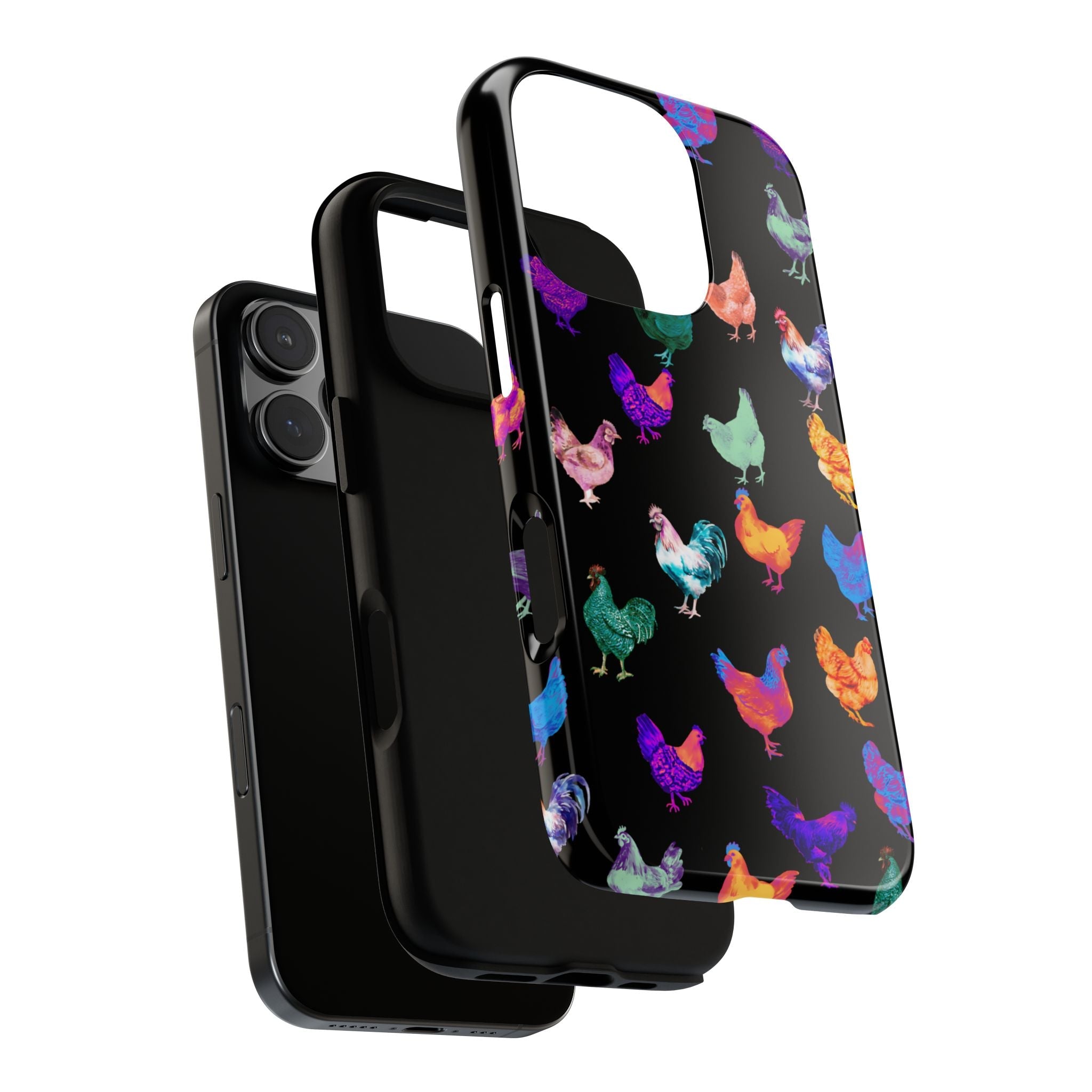 Cute Chicken Phone Case, Neon Chicken Phone Case, Chicken Lover Gift, QUIRKY PHONE CASE - Razels