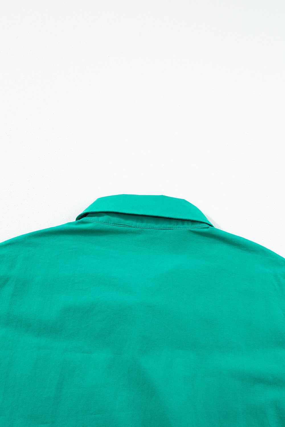 Bright Green Ruffle Shirt Dress – Women's Cotton Summer Mini Dress, Button Down Casual Outfit