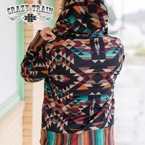 Del Rio Hoodie, FALL Serape Aztec Pullover Tunic - Razels