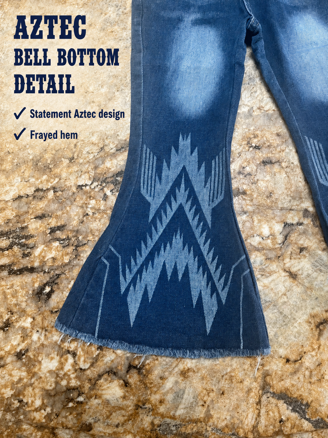 Girls Western Bell Bottom Jeans | Cowgirl Flare Jeans | Razels