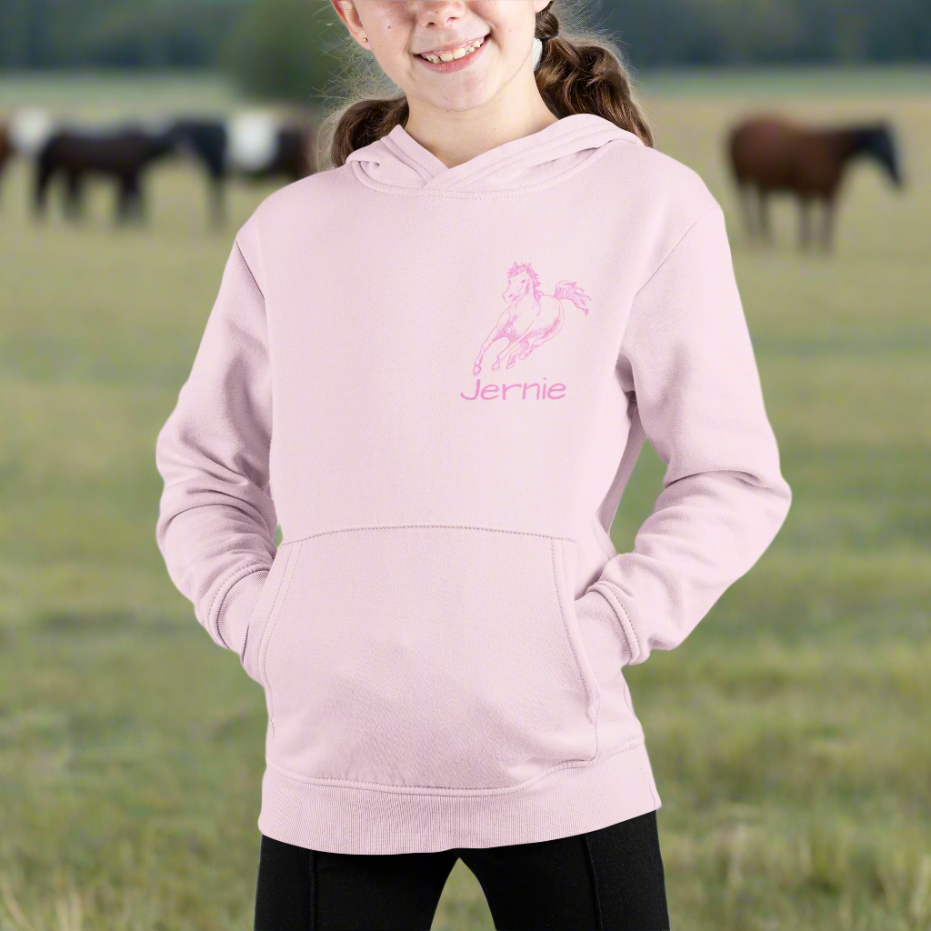 girsl horse hoodie, horse girl era, custom horse hoodie