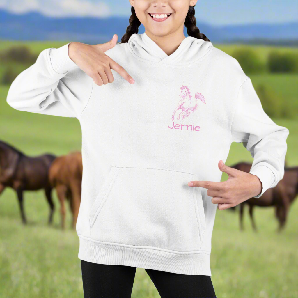 hpersonalized horse hoodie, horse girl era, custom horse hoodie