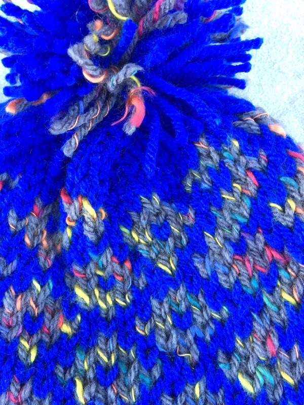 Toddler Knit Hat, Youth BLUE KNIT HAT