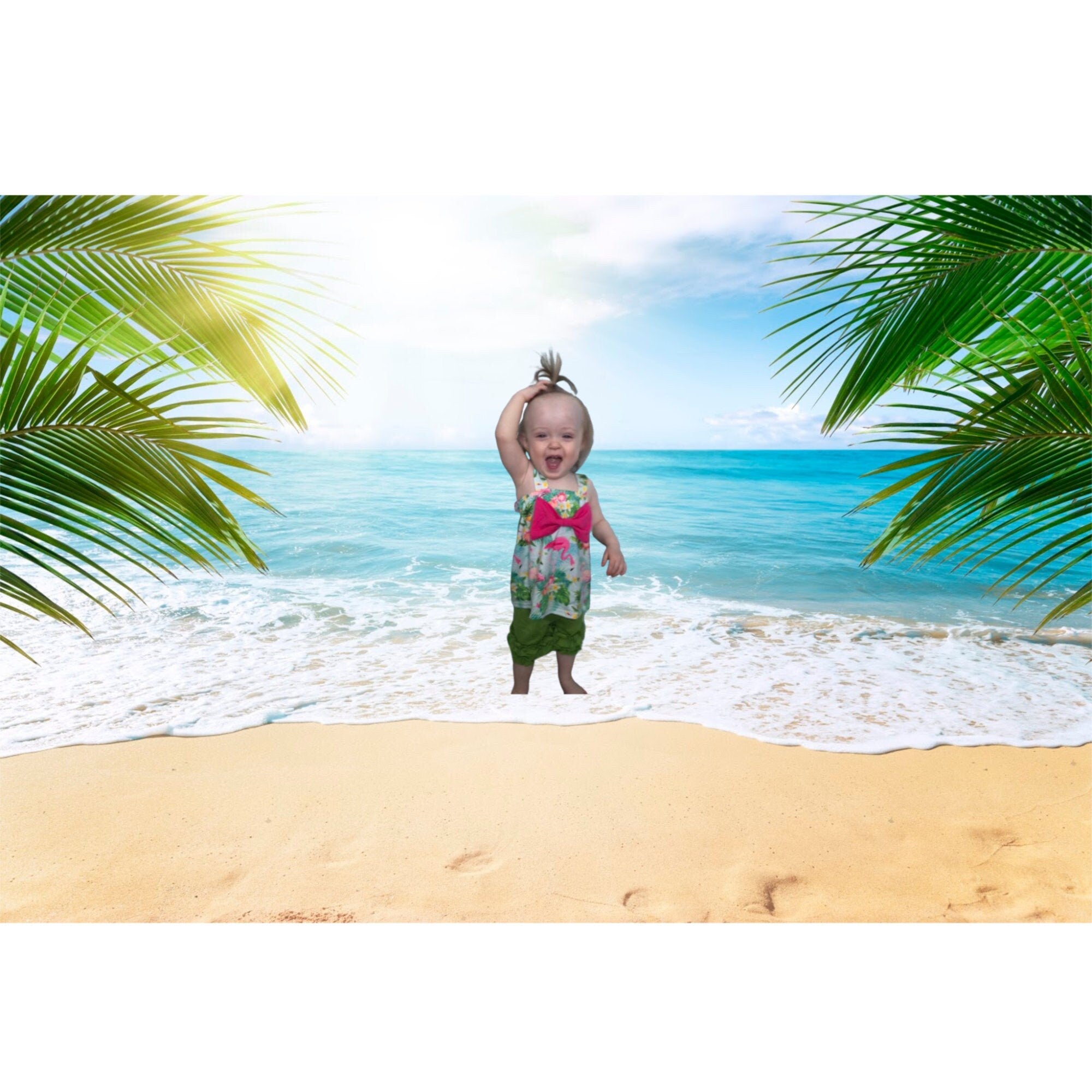 Toddler Flamingo Shirt & Ruffle Shorts Set | Girls’ Flamingo Boutique Outfit 🌸🦩
Bring on summer vibes with this adorable Flamingo Tank Top & Green Ruffle Shorts Set! Featuring a bright pink flamingo with a big bow and matching ruffled shorts, this set is perfect for your little fashionista.
✔ Fun & Stylish: The perfect toddler boutique outfit for summer adventures, vacations, or everyday cuteness!
✔ Soft & Stretchy: 
✔ Limited Stock – Only $15!