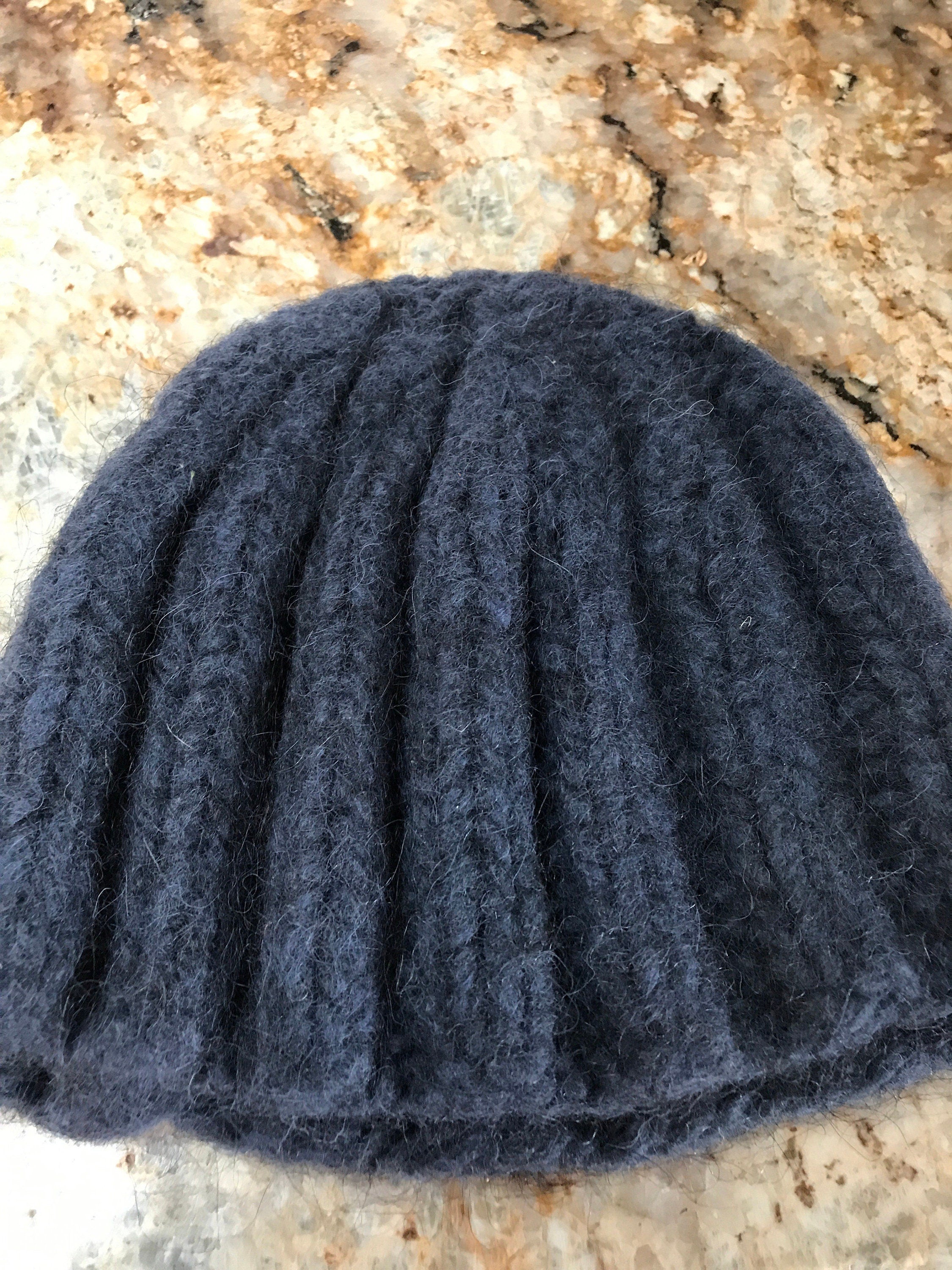 Navy Blue Knit Man Hat, READY TO SHIP Beanie