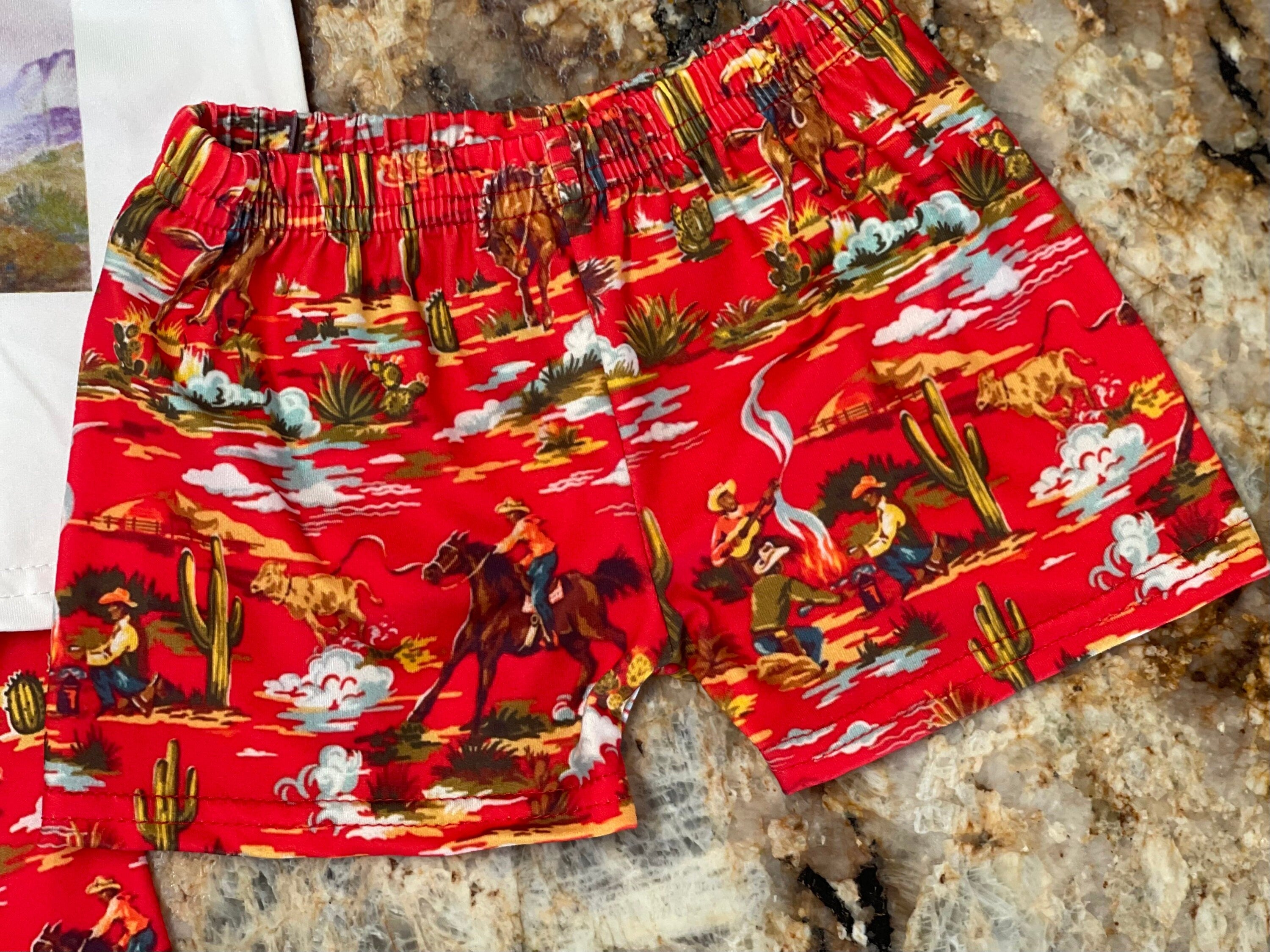 Girls Cowgirl Outfit, Cowboy Shorts -Razels