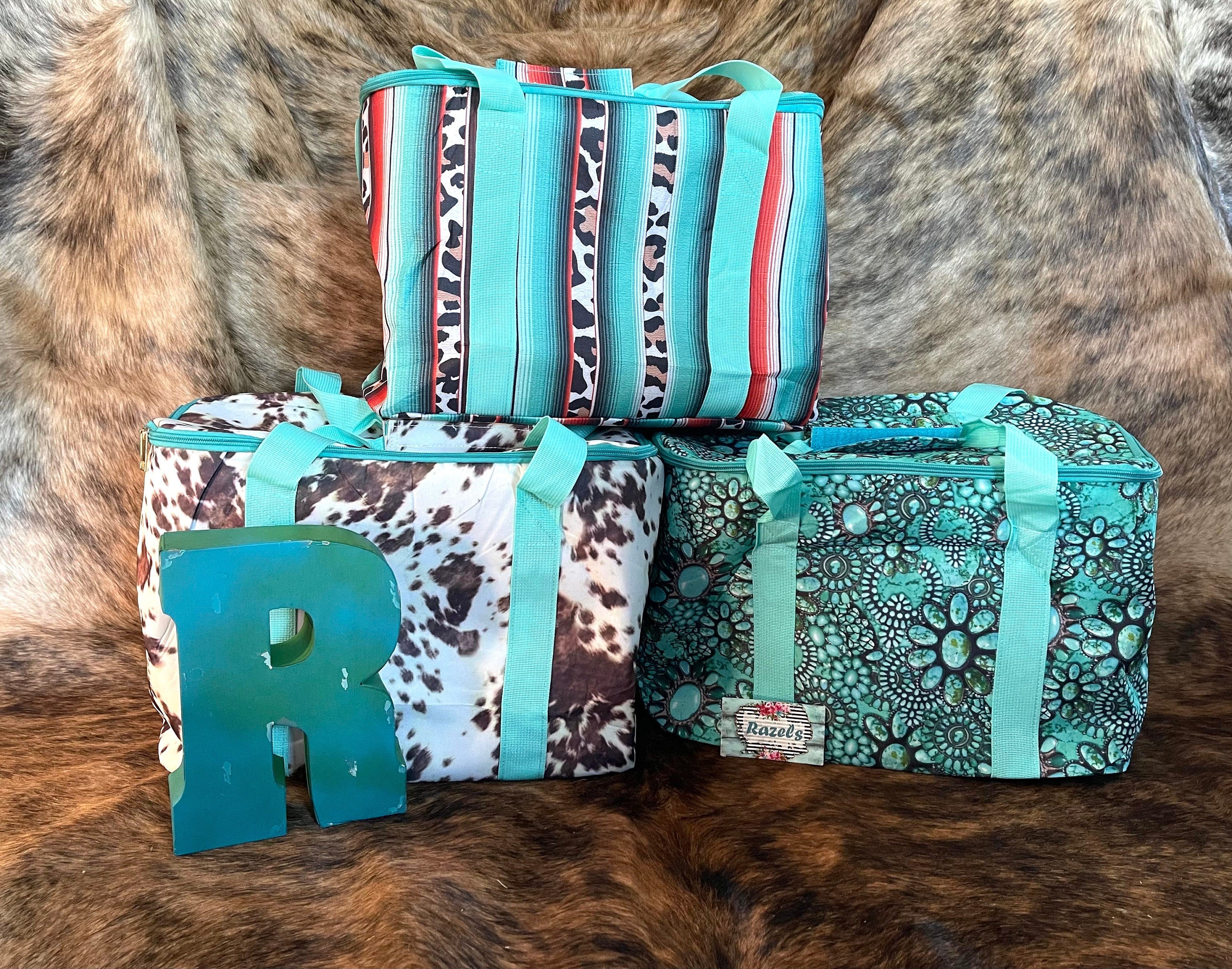 WESTERN COOLER | Soft Cooler BAG, Cow Print Cooler Bag