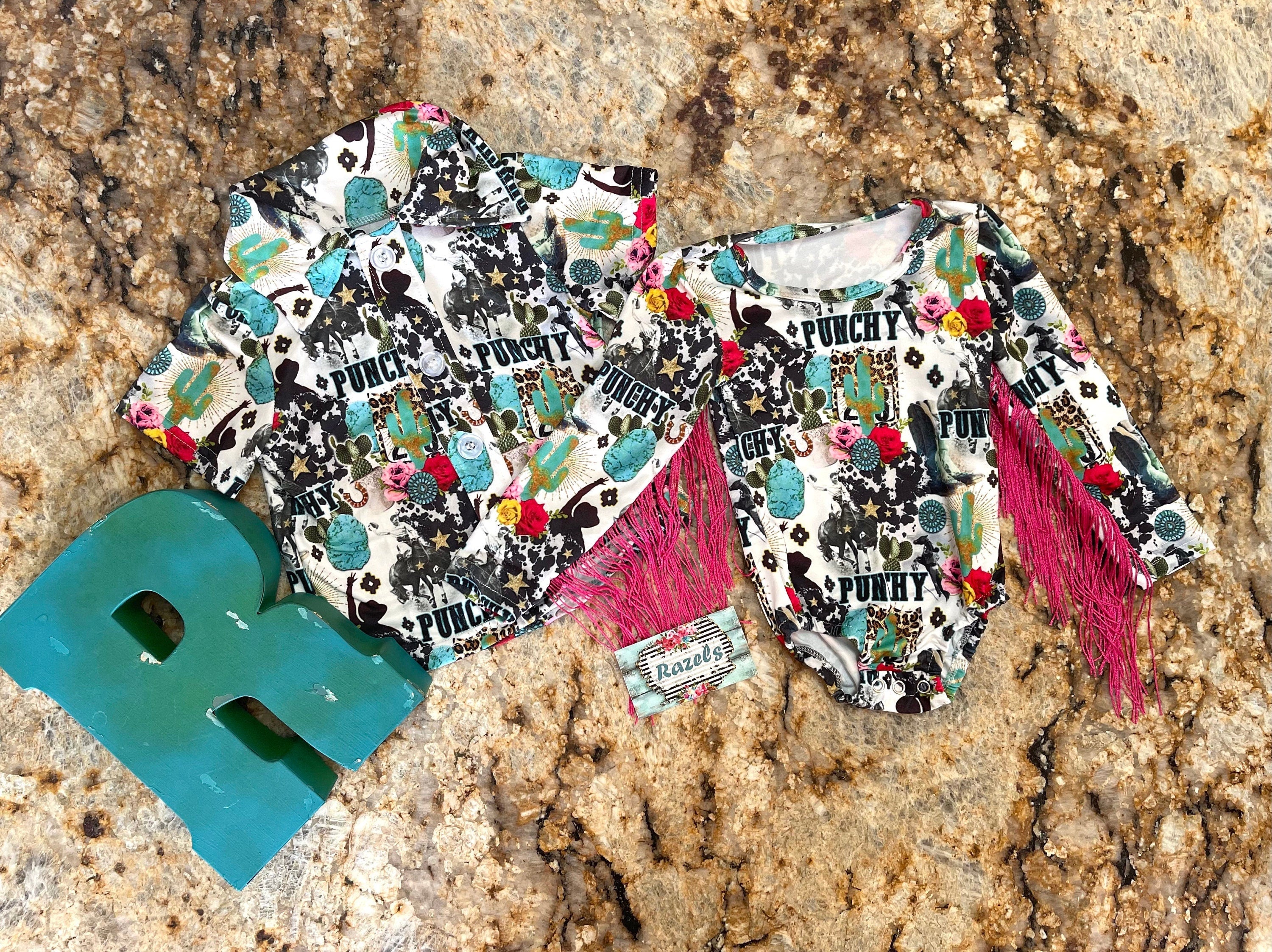 Rodeo Ready! 🤠
It’s almost Rodeo Time, and these Brother and Sister Rodeo Shirts are absolutely adorable! Whether your little Cowboy or Cowgirl is a rodeo fan or heading to the arena, these Punchy Cowboy & Cowgirl Shirts will have them looking like a true Showstopper! 🌟
✨ Why You’ll Love It:
✔ Cowboy Shirt & Cowgirl Fringe Leotard – Perfect for rodeo season!
✔ Fringe Leo adds the cutest Western flair for your little cowgirl.
✔ Soft & stretchy Cotton/Spandex blend for all-day comfort.