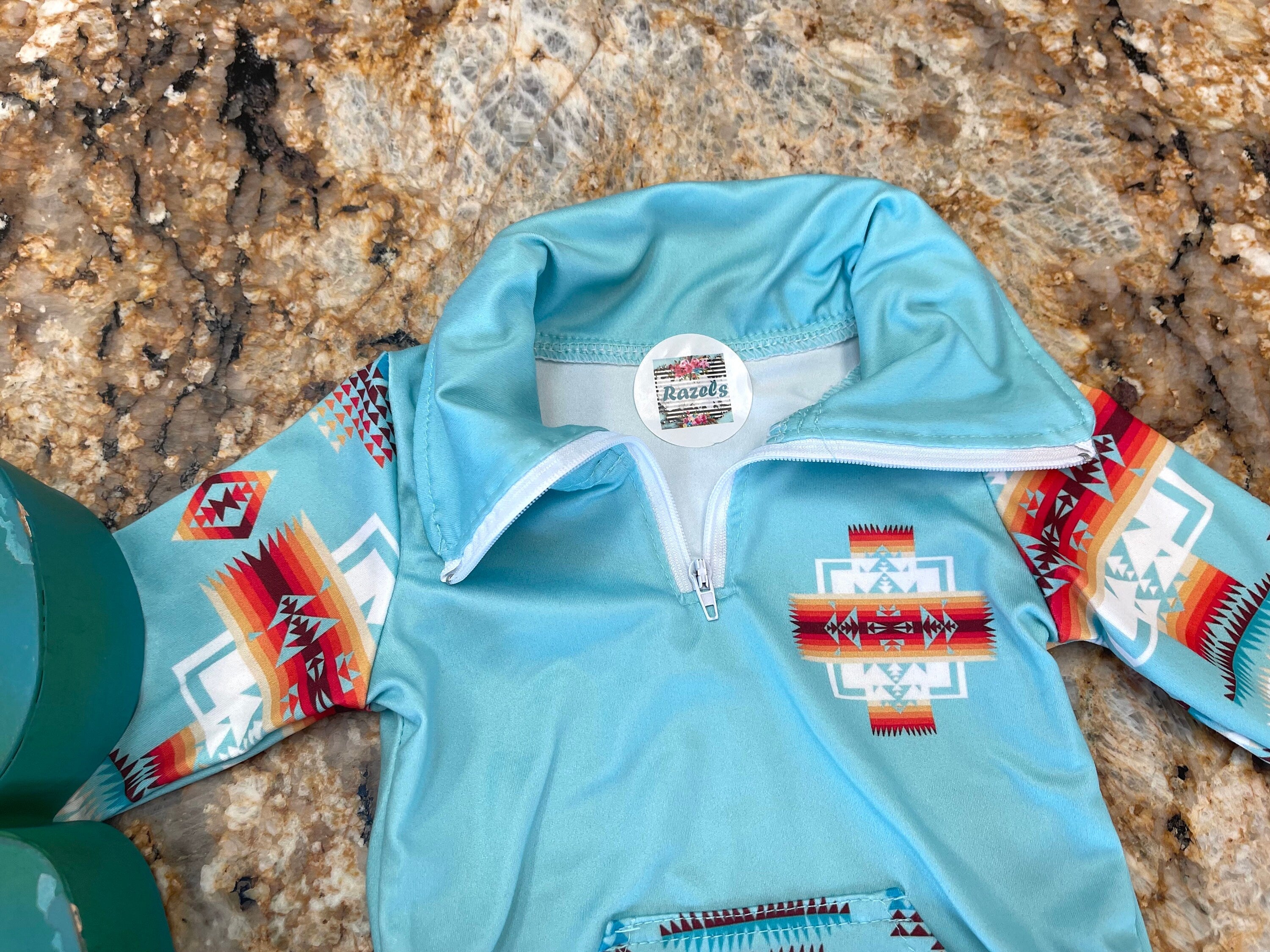 Kids Western Pullover – Southwestern Quarter Zip Sweatshirt, Cowboy Cowgirl Lightweight Sweatshirt Back to School -Razels