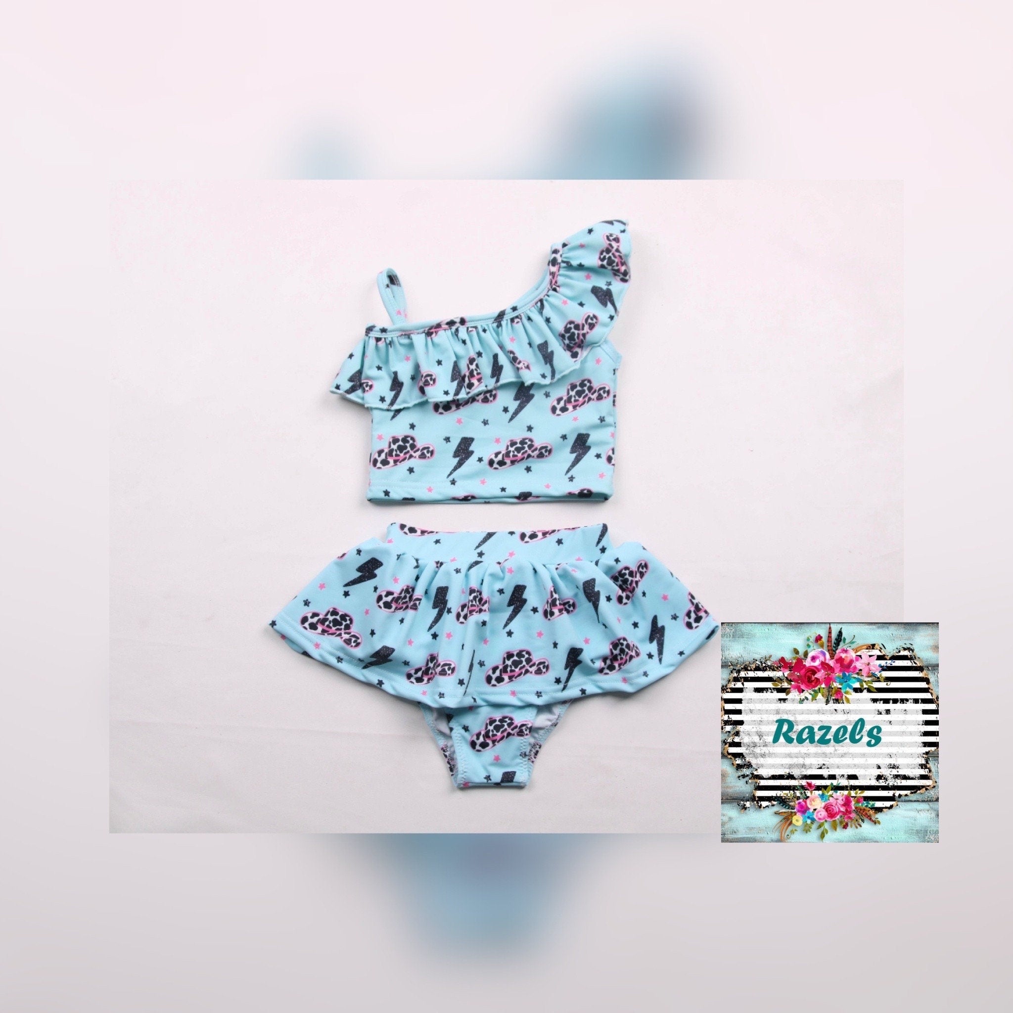 Western Tankini Swimsuit, Cowgirl Swimwear -Razels