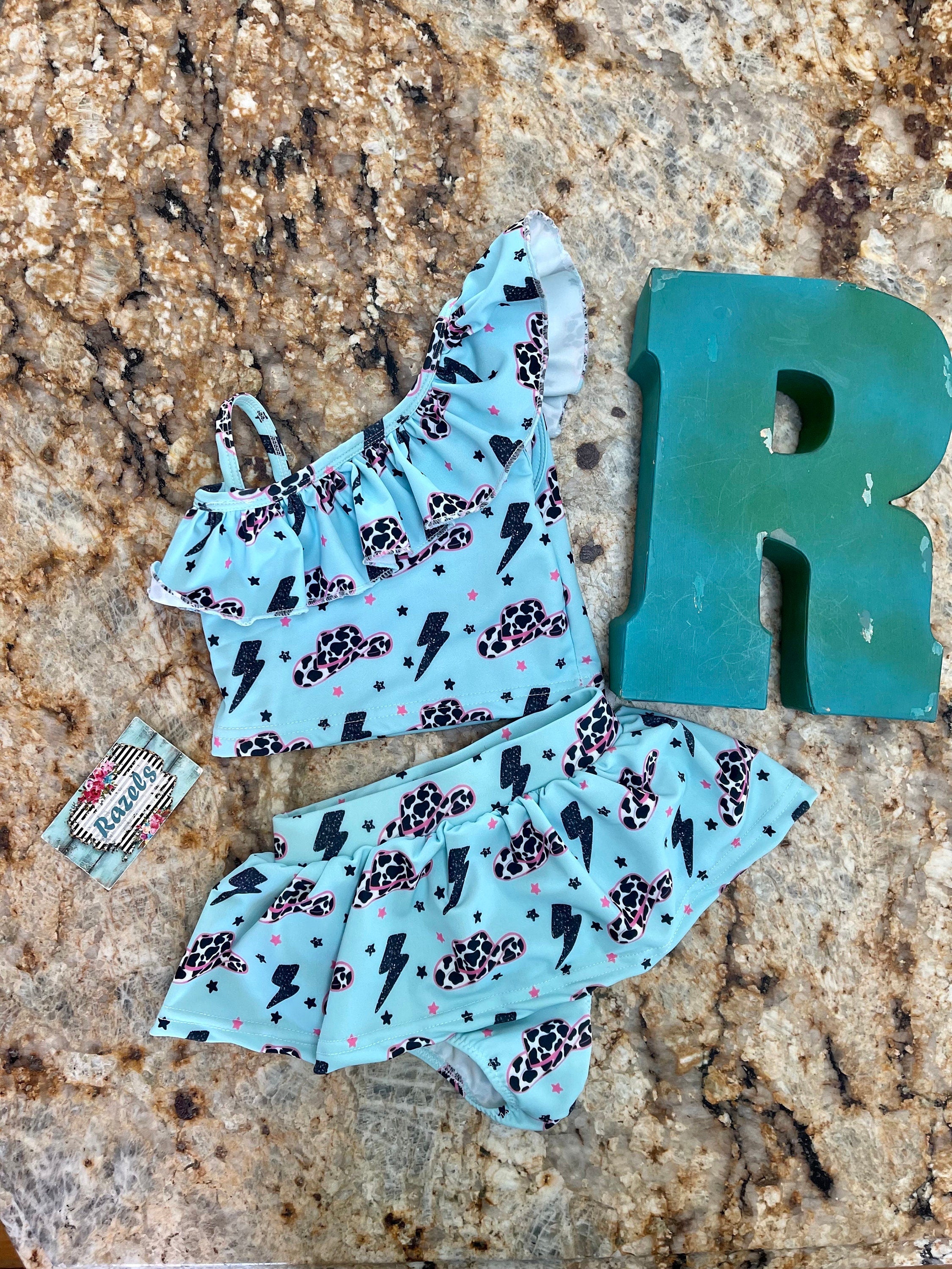 Western Tankini Swimsuit, Cowgirl Swimwear -Razels