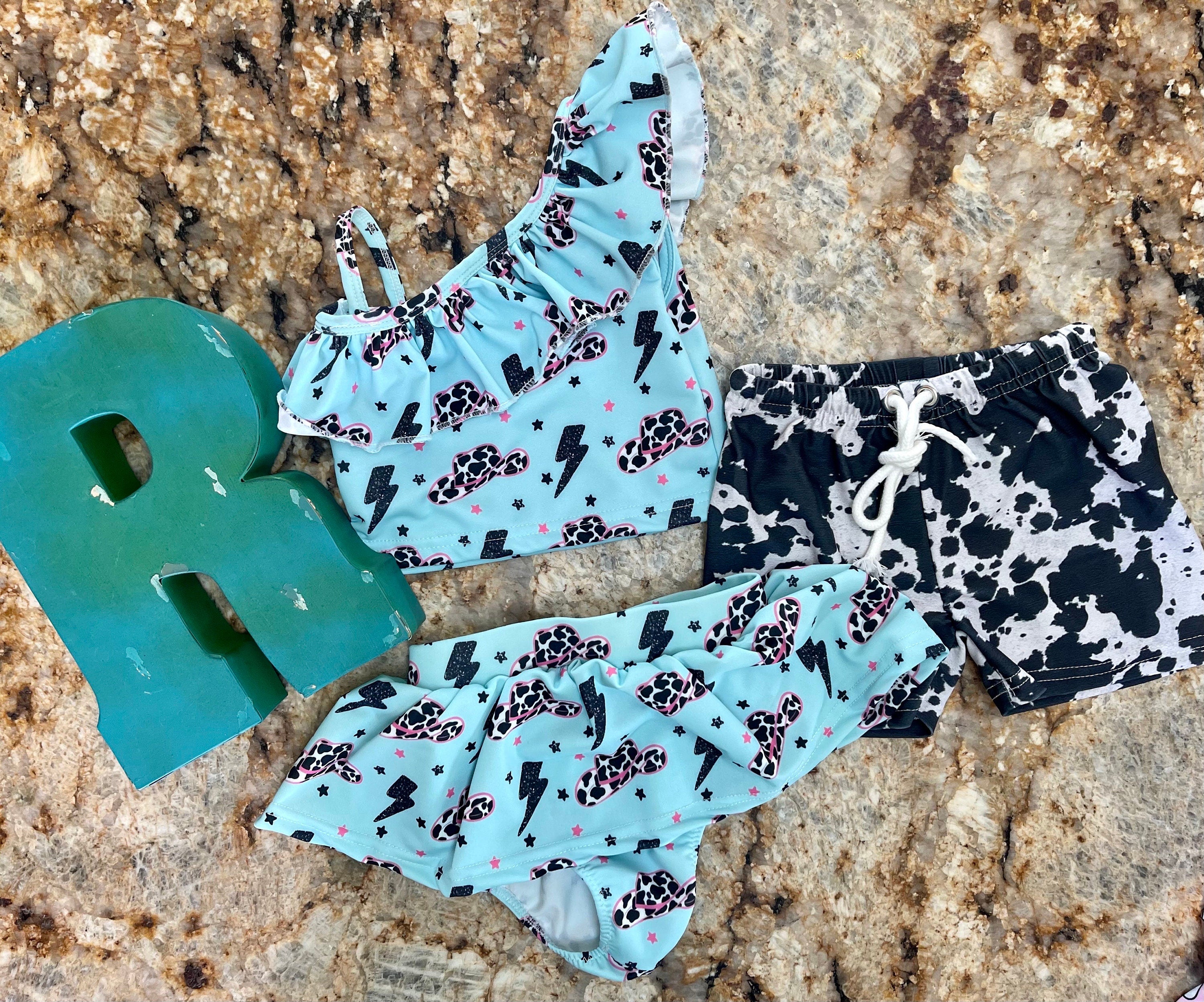 Western Tankini Swimsuit, Cowgirl Swimwear -Razels